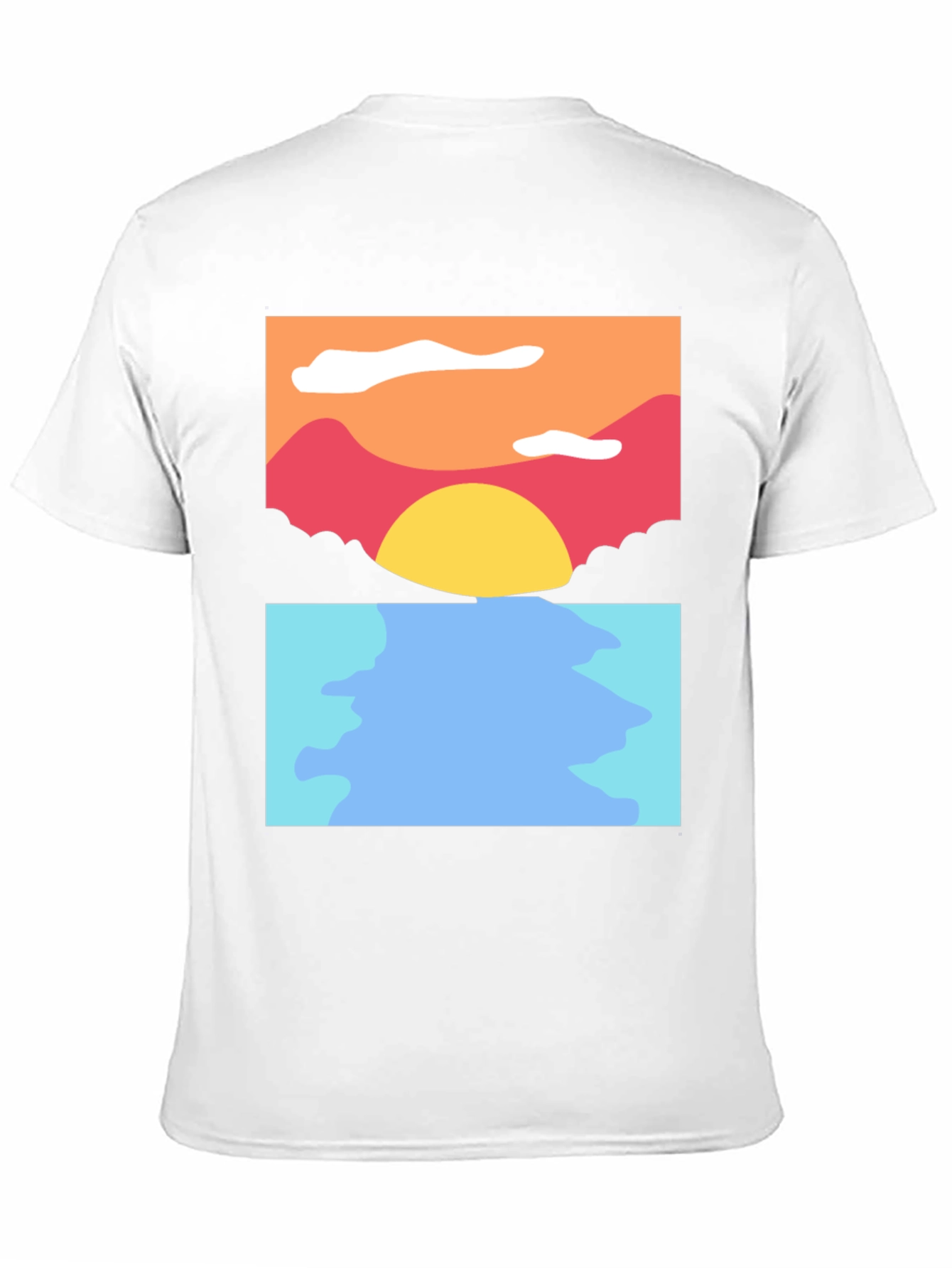 Sunset Seascape Graphic Tee - Soft Cotton Blend