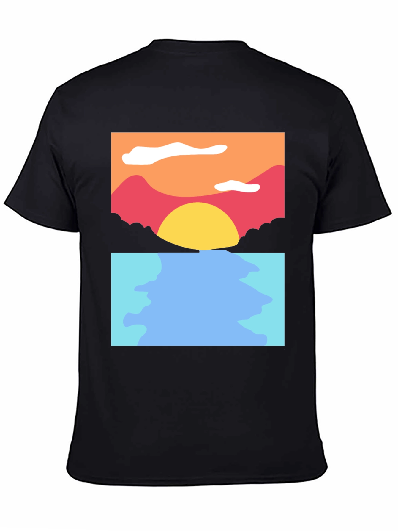 Sunset Seascape Graphic Tee - Soft Cotton Blend