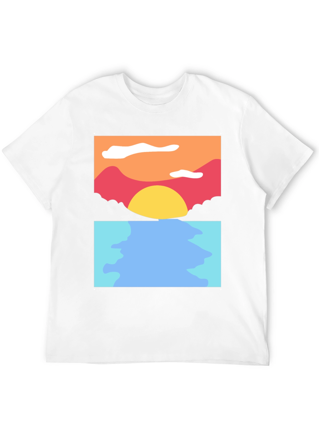 Sunset Seascape Graphic Tee - Soft Cotton Blend