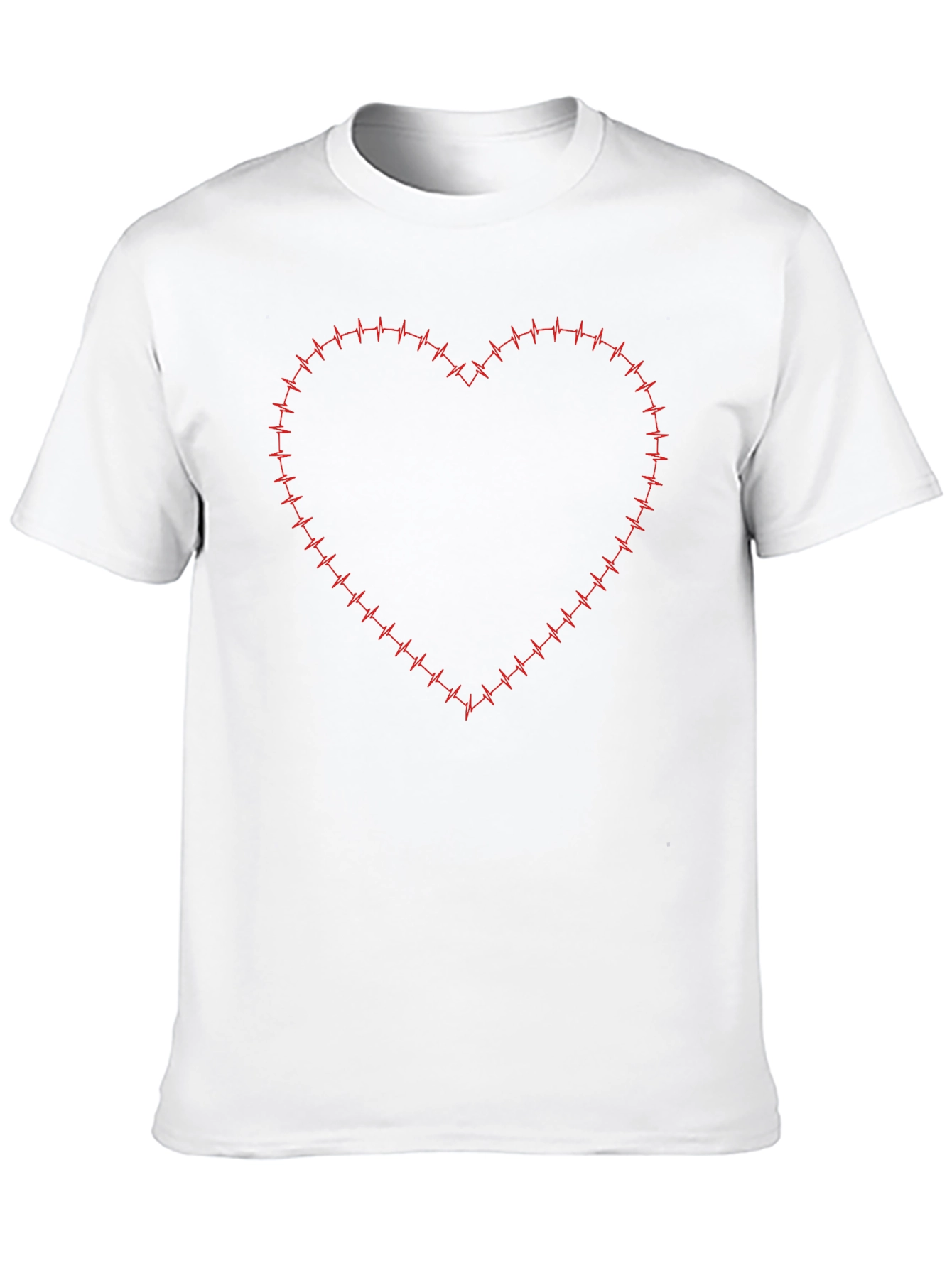 Heartbeat Heart Graphic Black T-Shirt