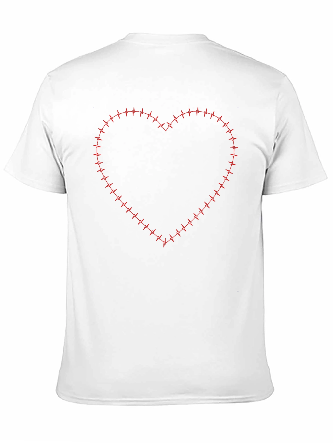 Heartbeat Heart Graphic Black T-Shirt