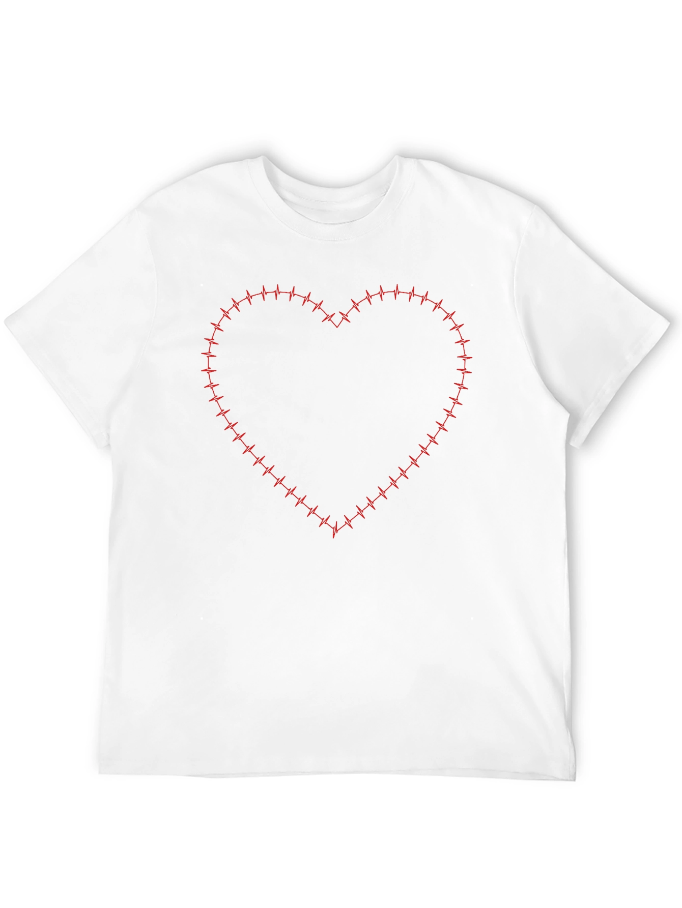 Heartbeat Heart Graphic Black T-Shirt
