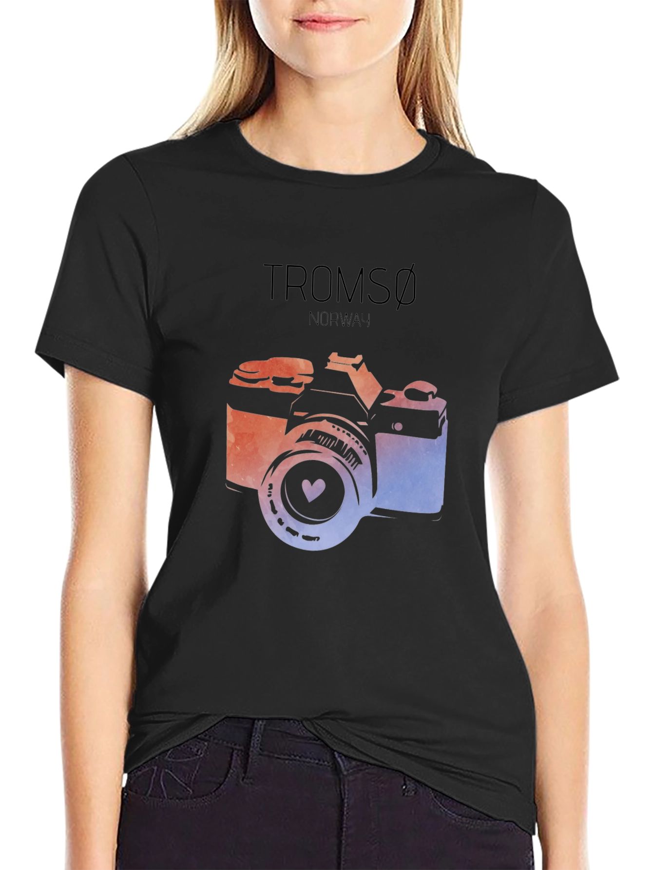 Tromsø Norway Camera Graphic T-Shirt