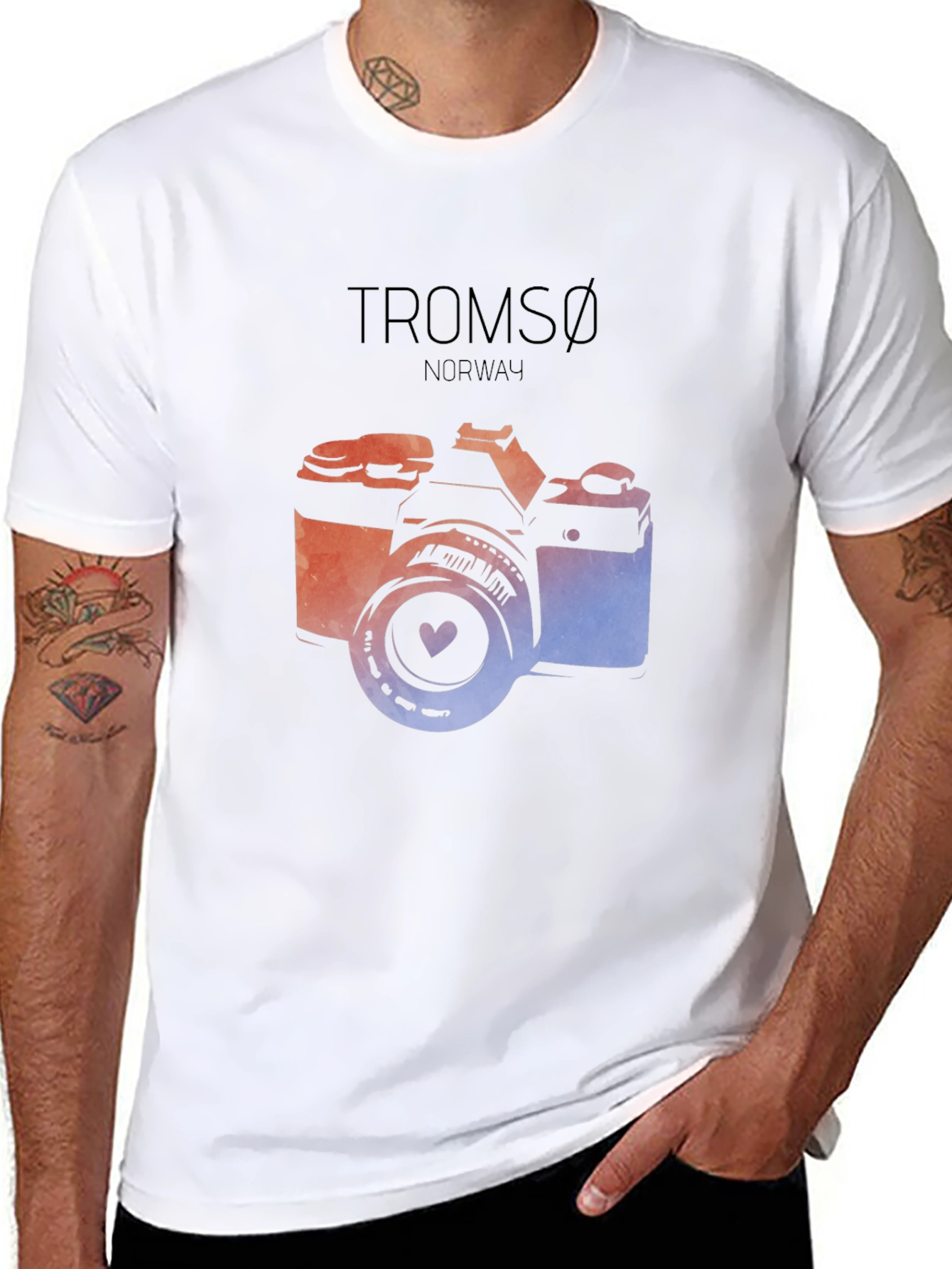 Tromsø Norway Camera Graphic T-Shirt