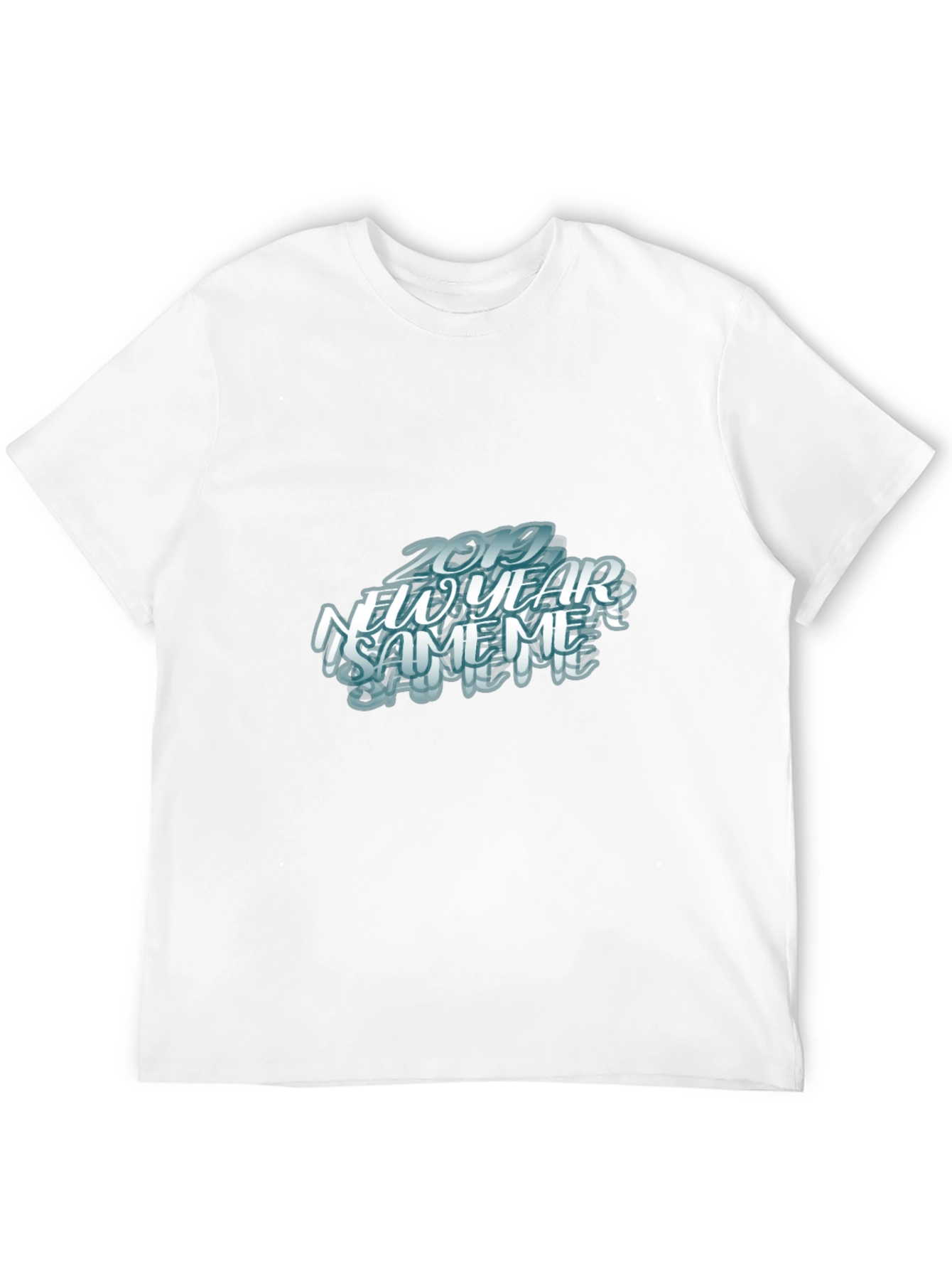 New Year Same Me Black Graphic Tee