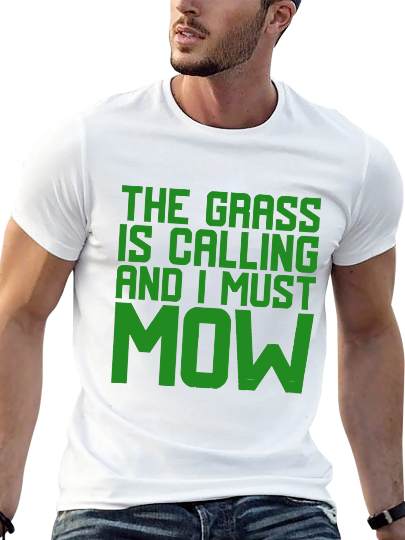 The Grass is Calling T-Shirt - Funny Mowing Tee