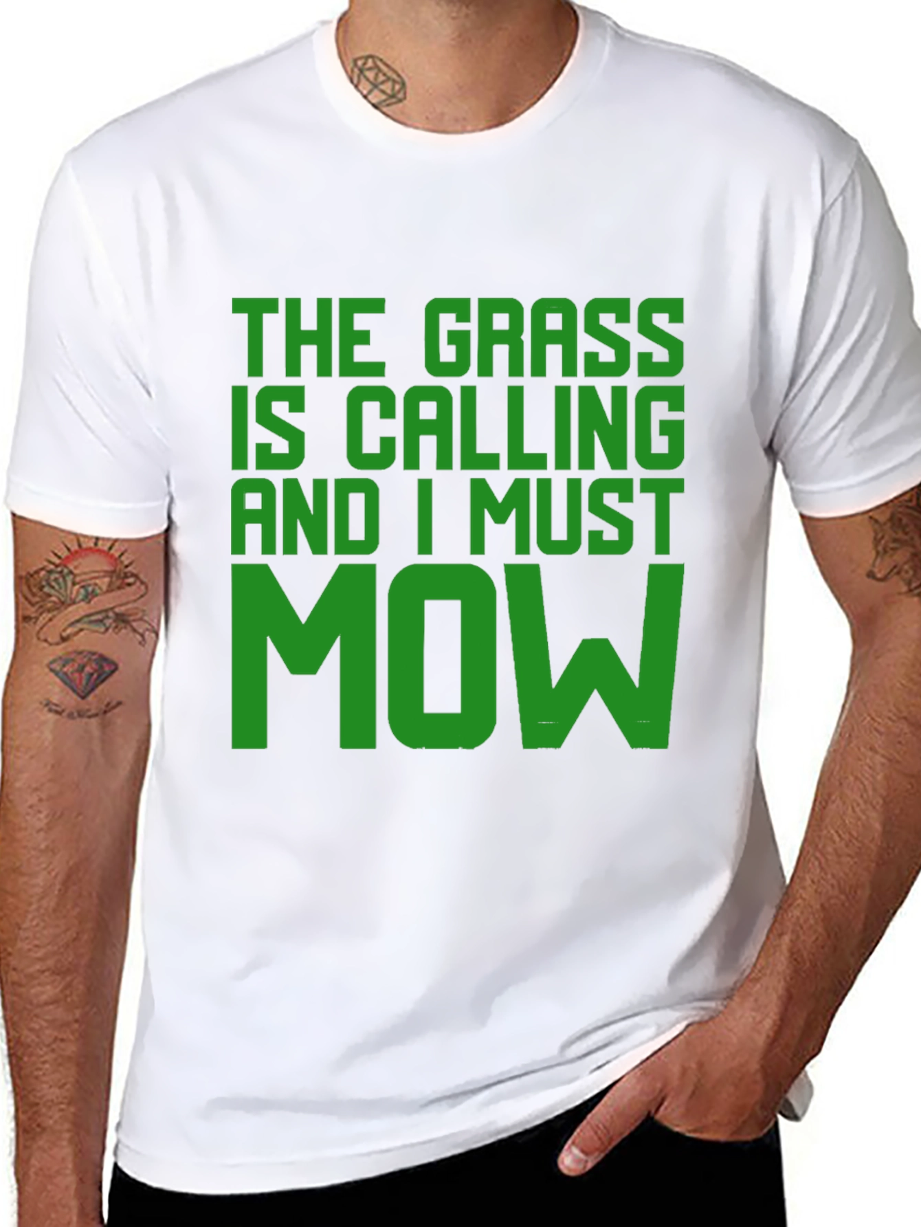 The Grass is Calling T-Shirt - Funny Mowing Tee