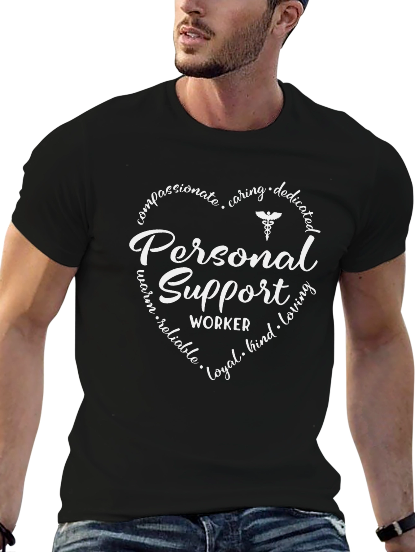 Personal Support Worker Heart T-Shirt