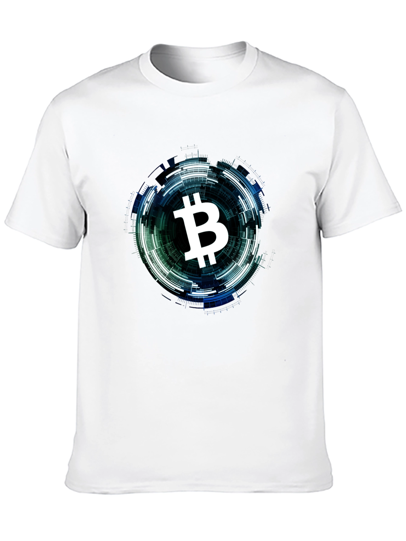 Bitcoin Tech Circle Black T-Shirt