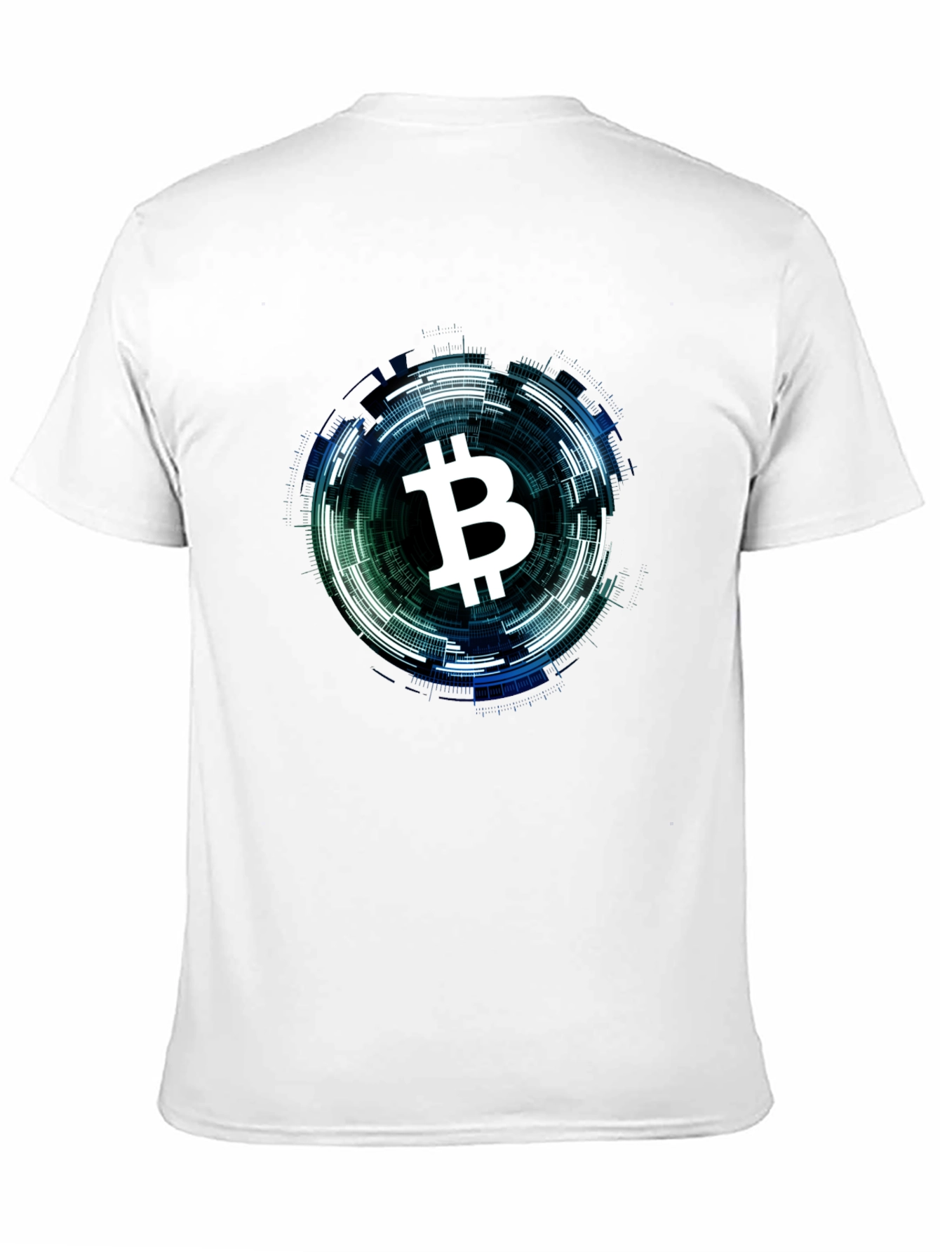 Bitcoin Tech Circle Black T-Shirt