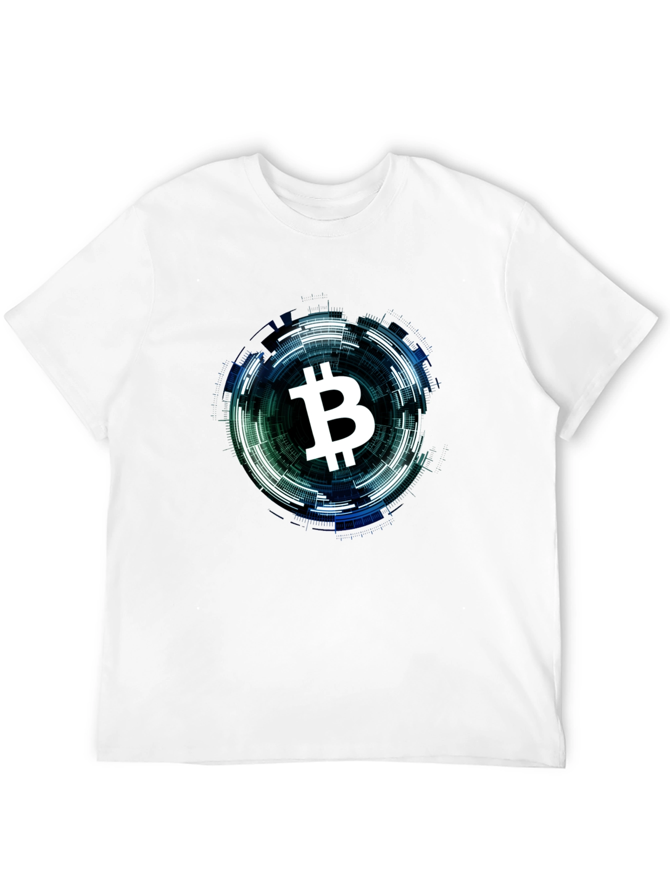 Bitcoin Tech Circle Black T-Shirt