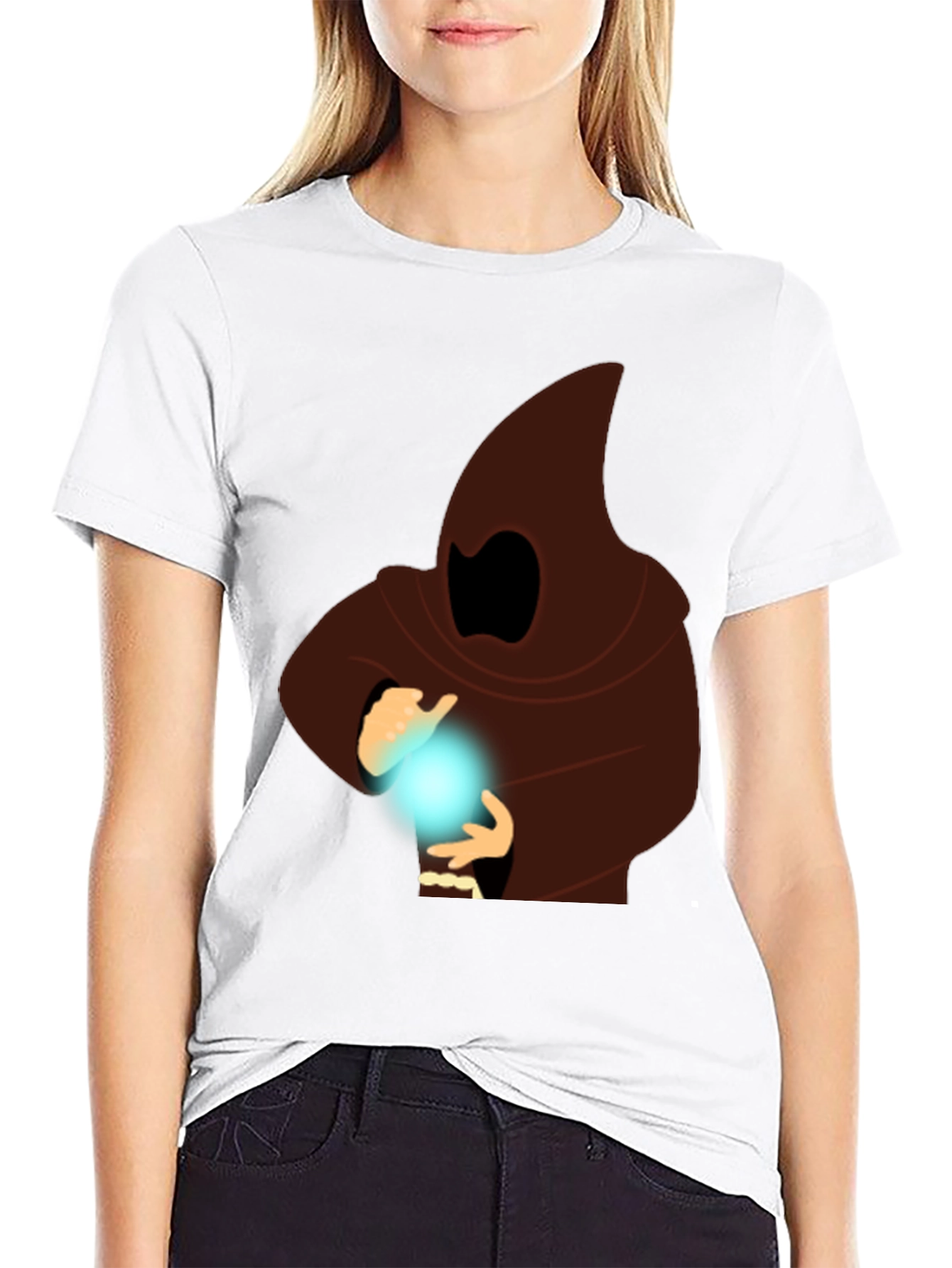 Mystic Mage Graphic Tee - Black Cotton Comfort