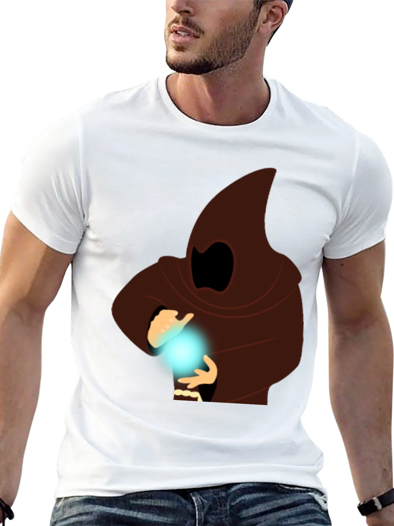 Mystic Mage Graphic Tee - Black Cotton Comfort