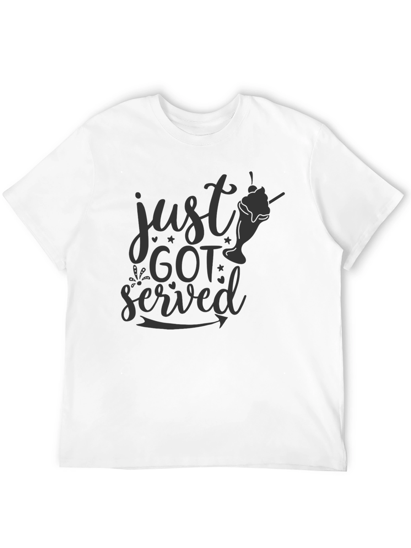 Just Got Served T-Shirt - Novelty Graphic Tee