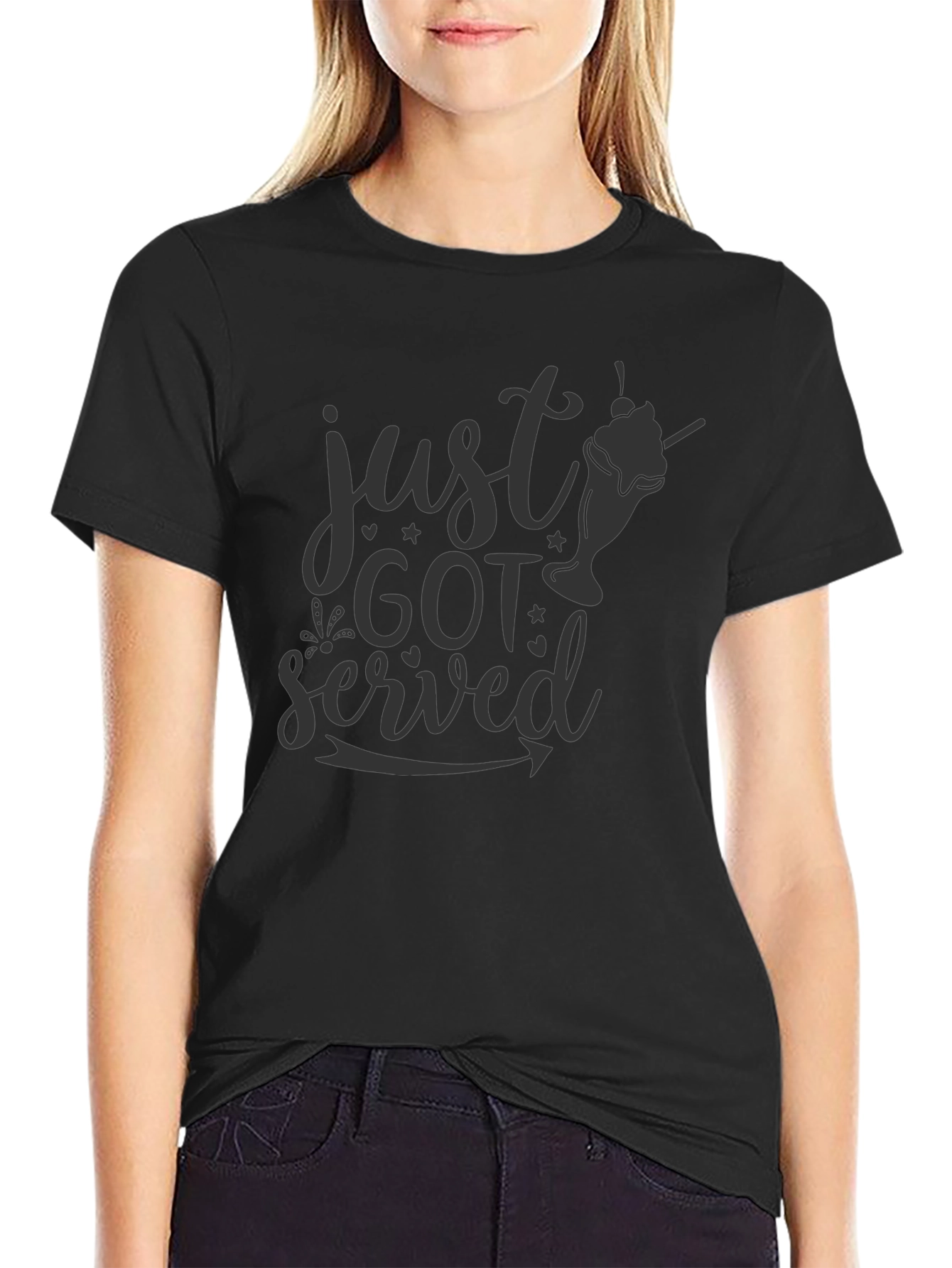 Just Got Served T-Shirt - Novelty Graphic Tee