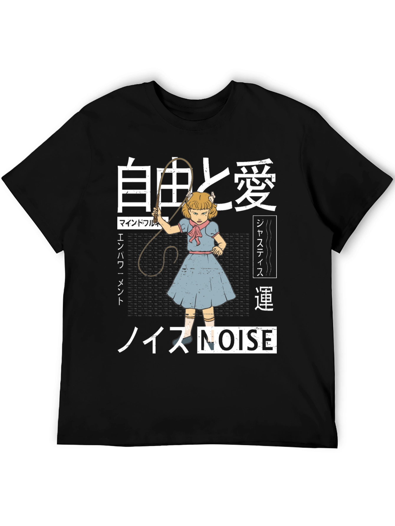 Edgy Graphic T-Shirt: NOISE Anime Girl