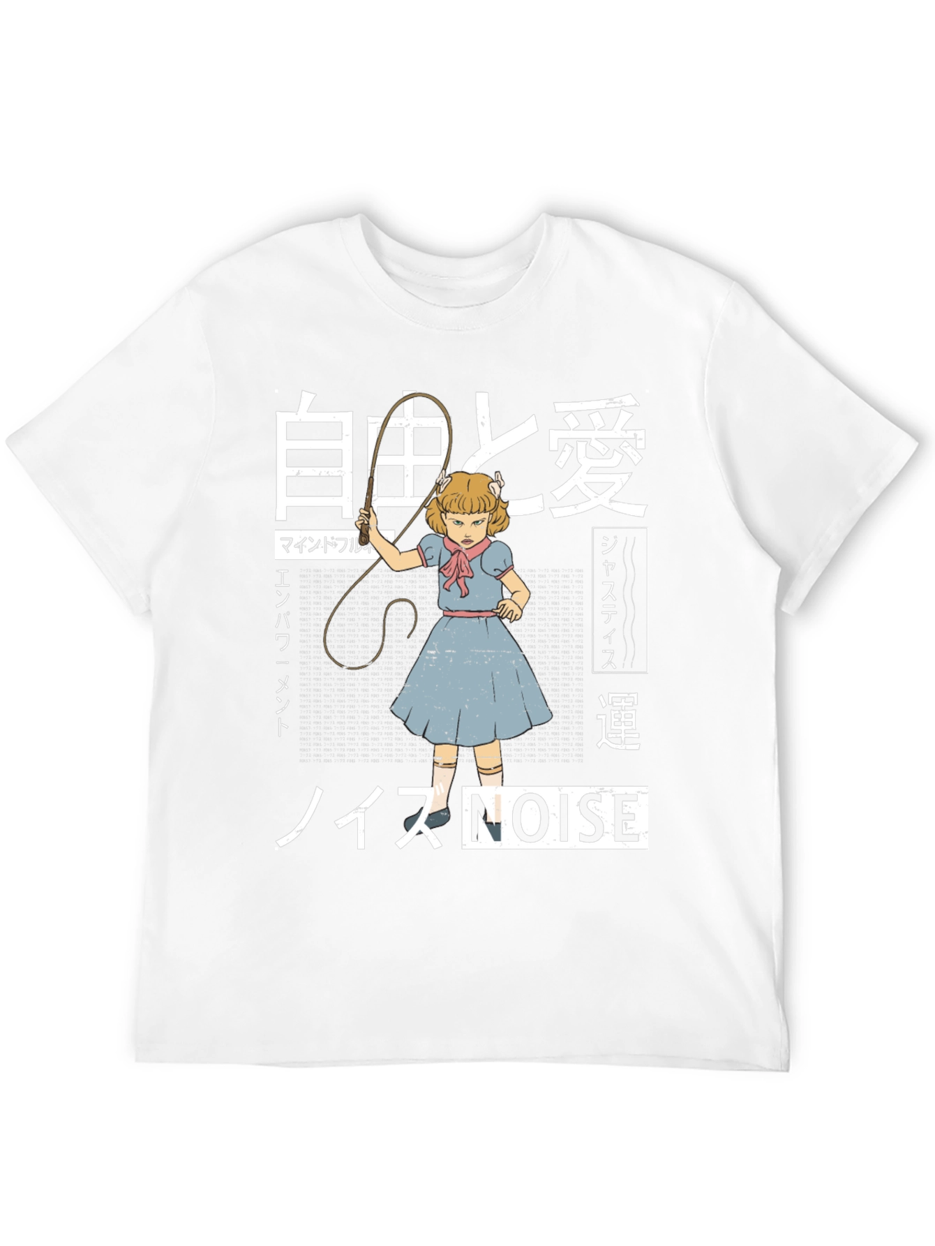 Edgy Graphic T-Shirt: NOISE Anime Girl