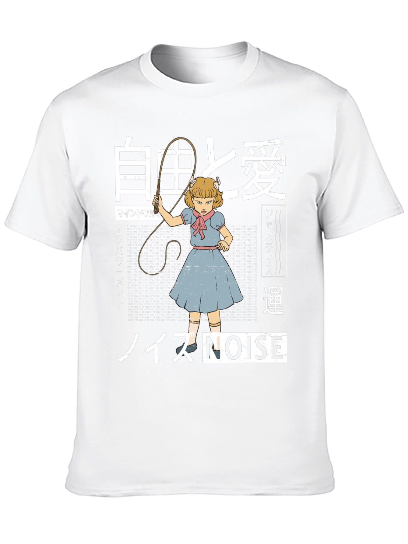 Edgy Graphic T-Shirt: NOISE Anime Girl
