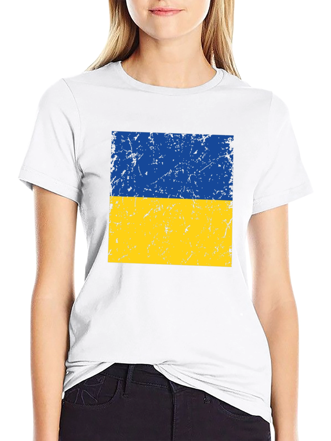 Ukraine Flag T-Shirt - Distressed Graphic Tee