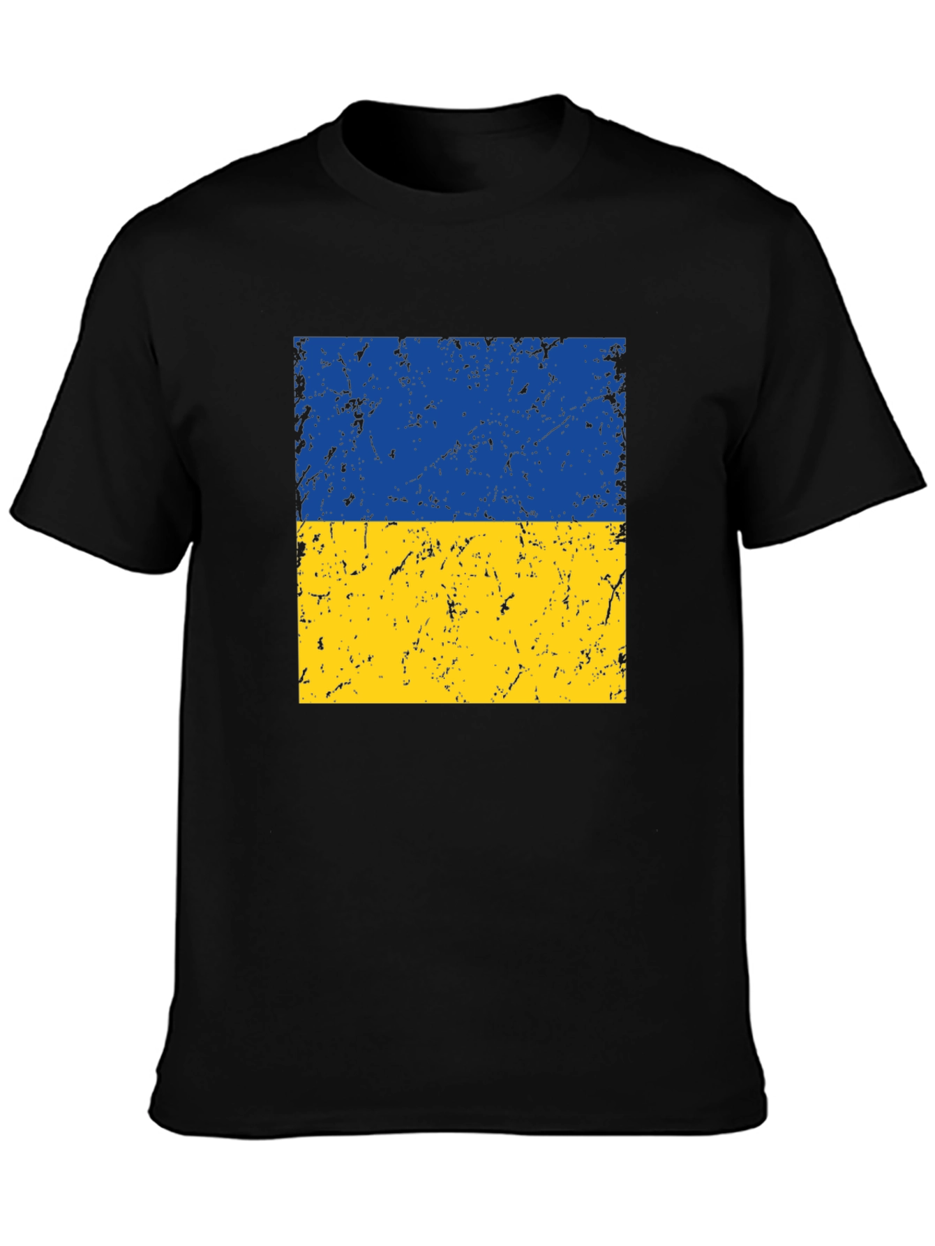 Ukraine Flag T-Shirt - Distressed Graphic Tee