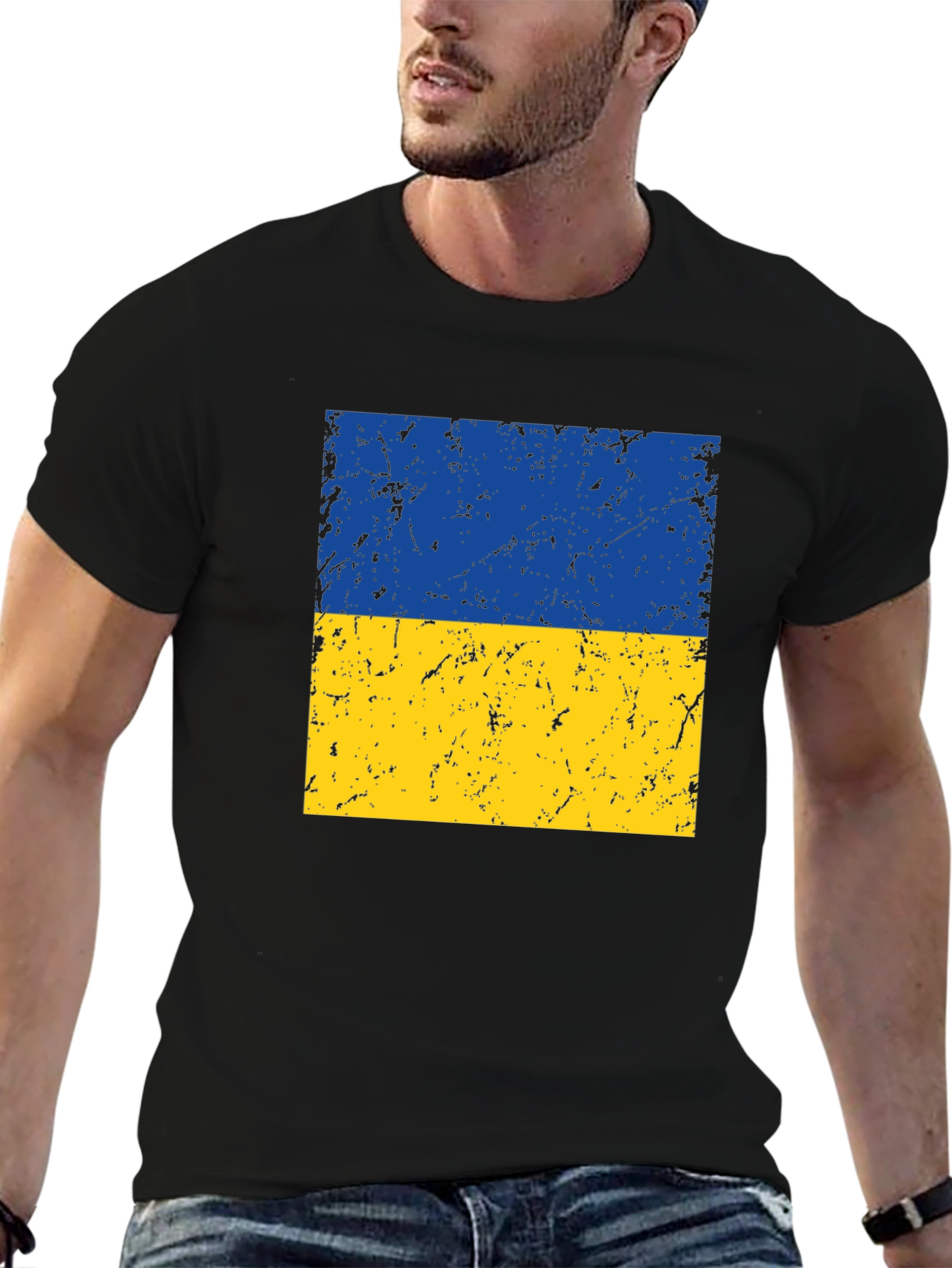 Ukraine Flag T-Shirt - Distressed Graphic Tee