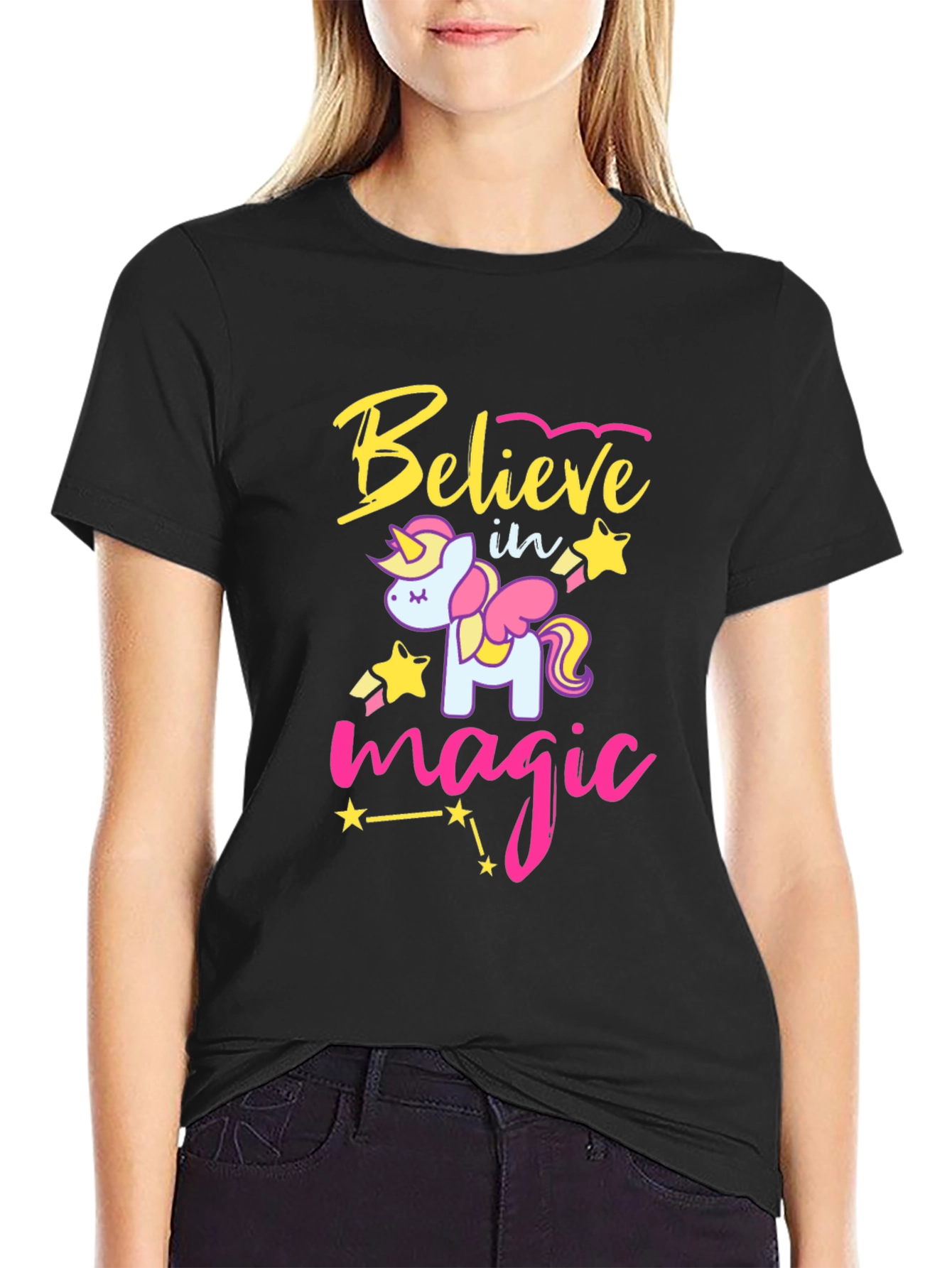 Believe in Magic Unicorn Graphic Tee
