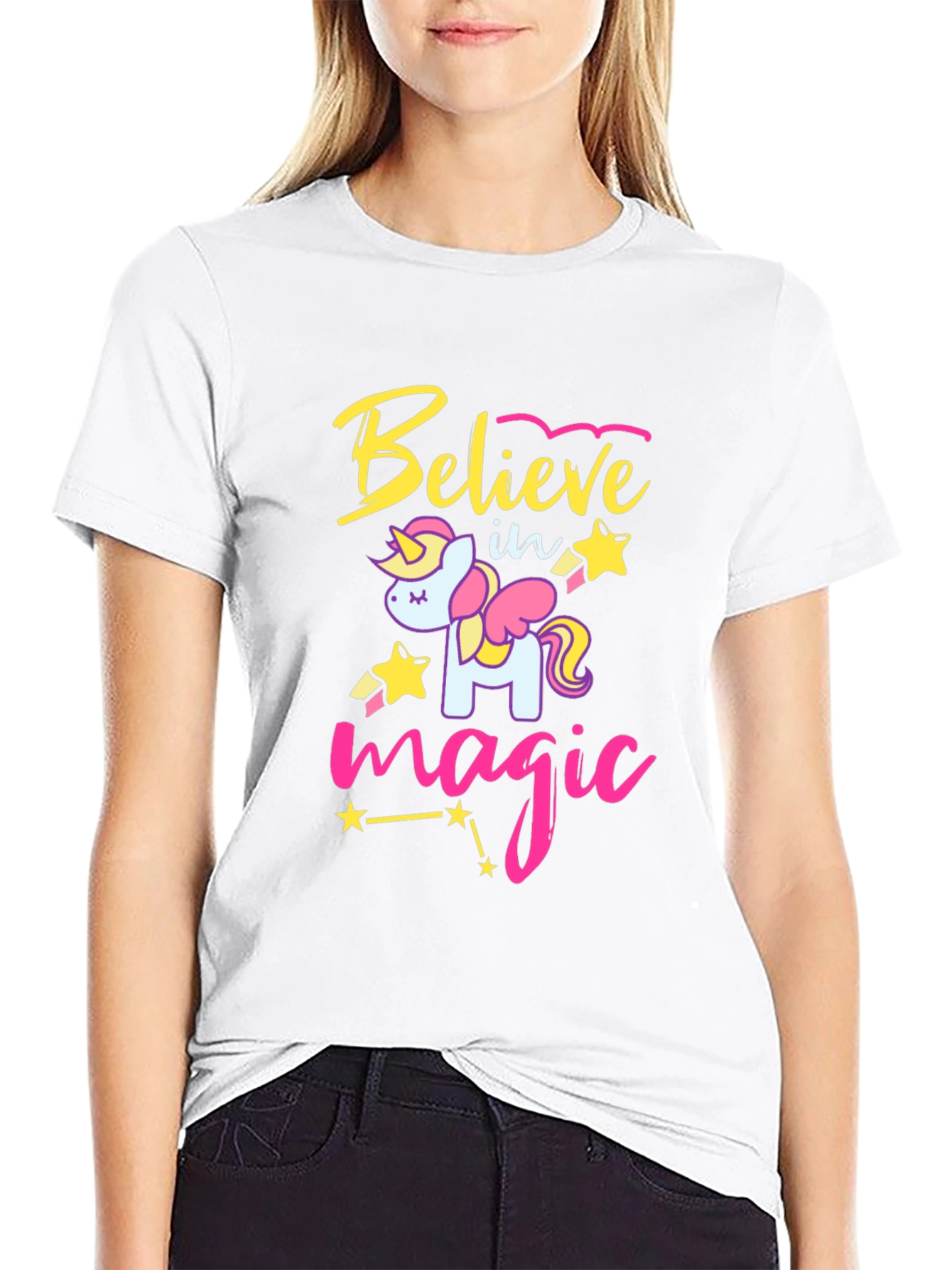 Believe in Magic Unicorn Graphic Tee