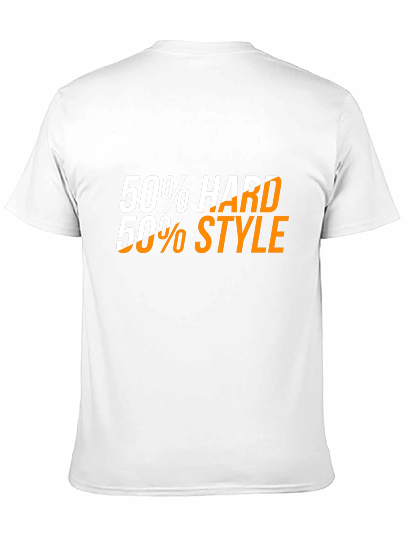 50% Hard 50% Style Black Graphic Tee