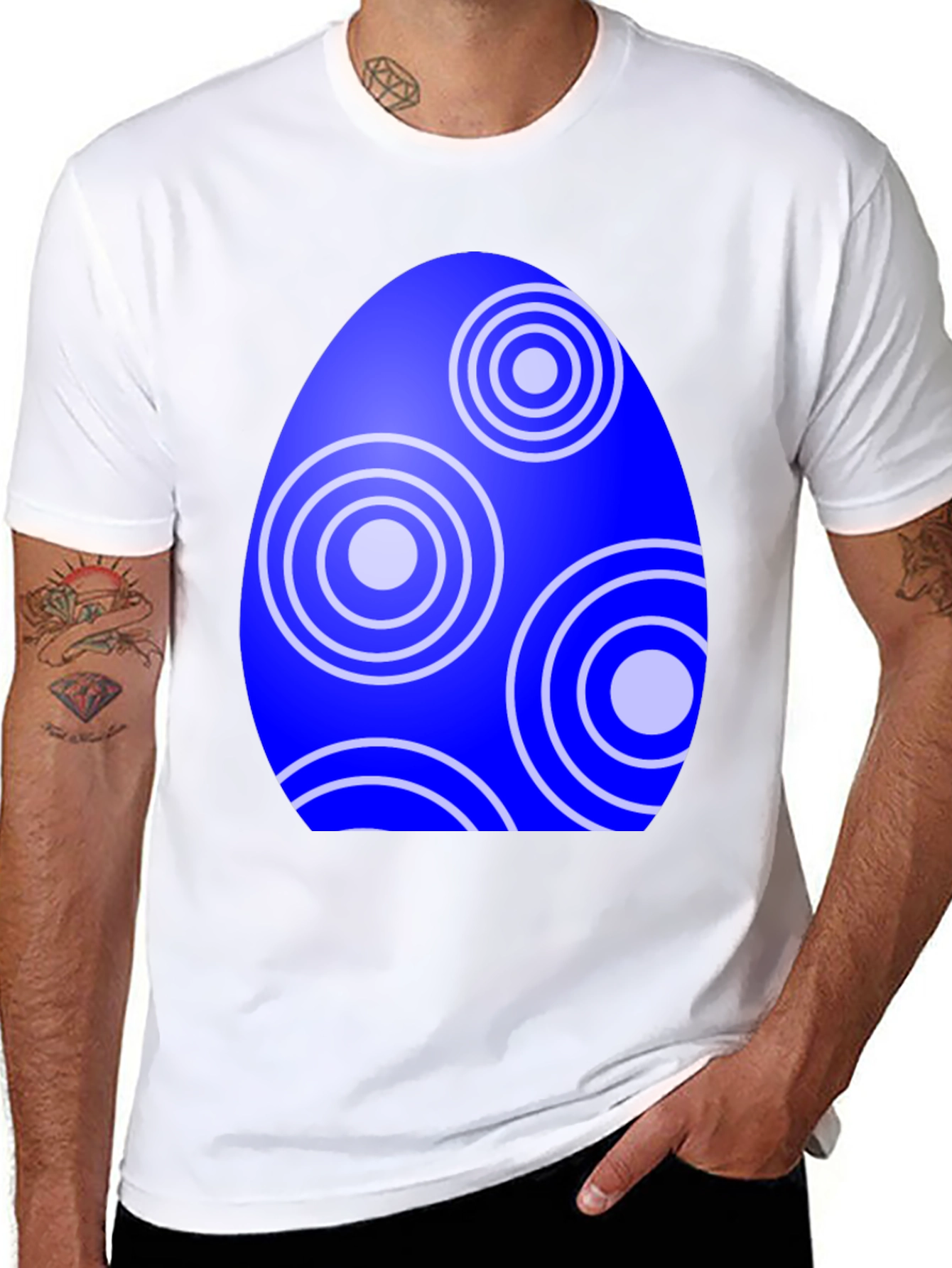 Blue Easter Egg Graphic Tee