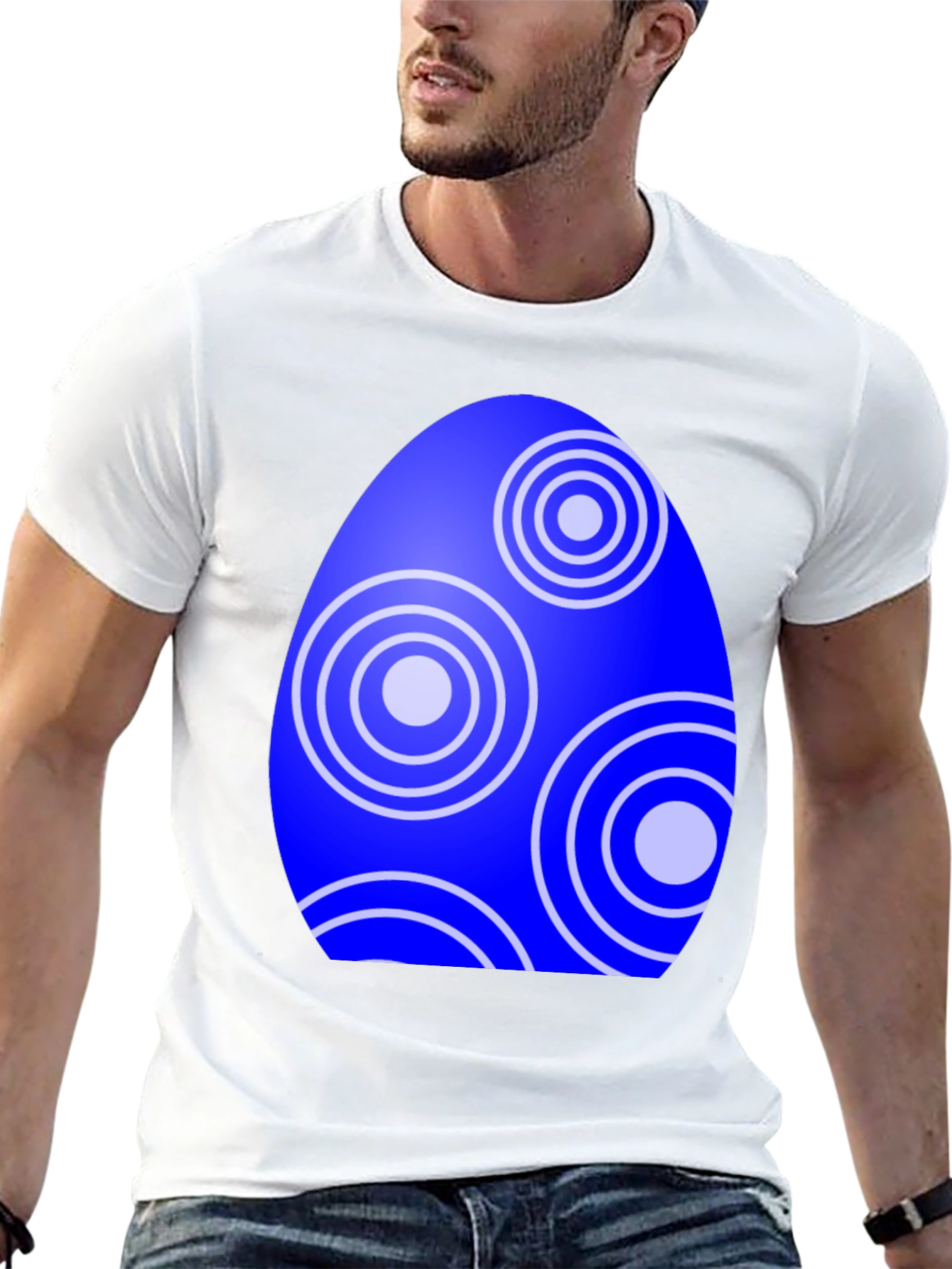 Blue Easter Egg Graphic Tee