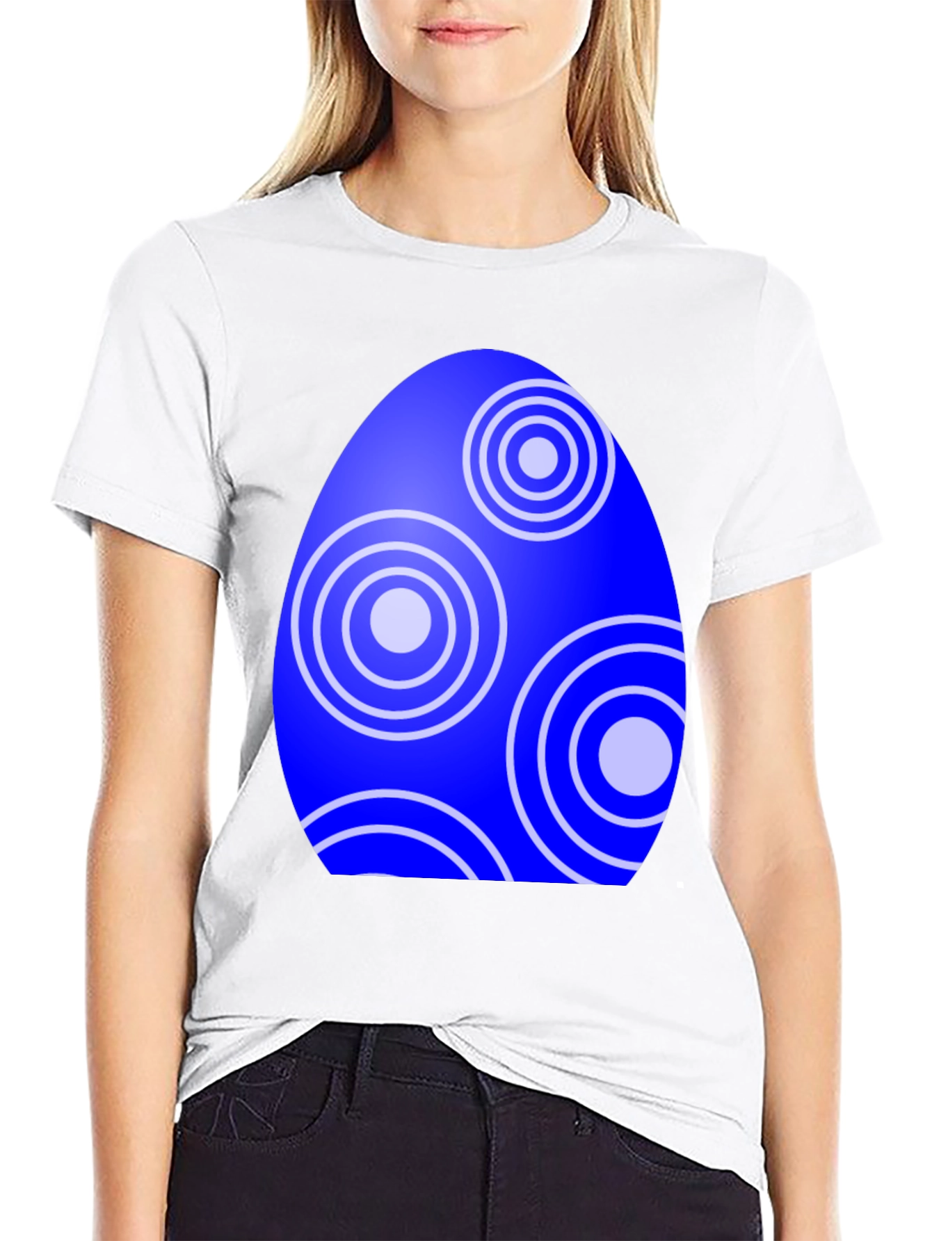 Blue Easter Egg Graphic Tee