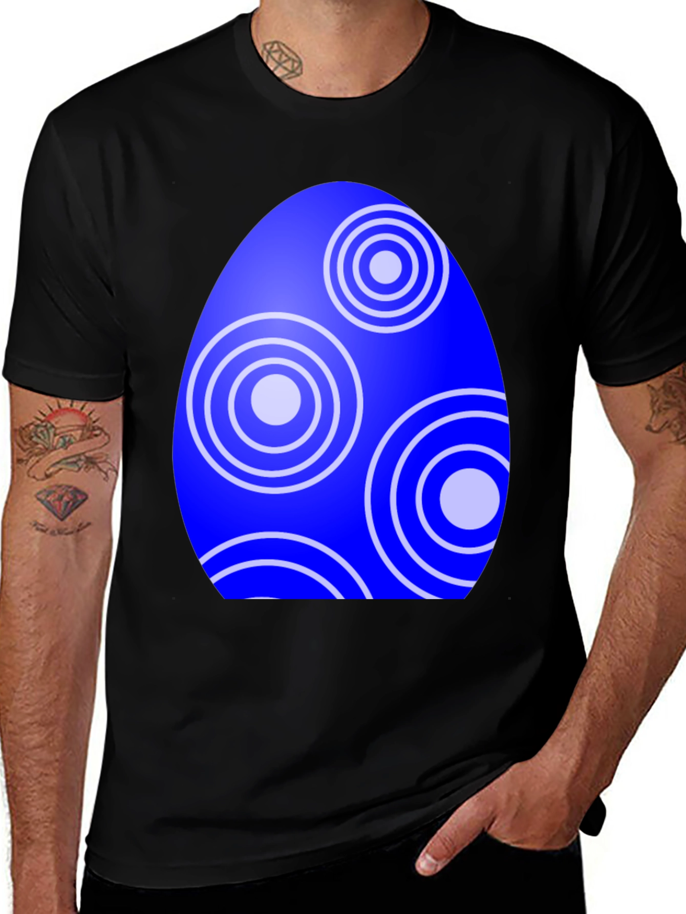 Blue Easter Egg Graphic Tee