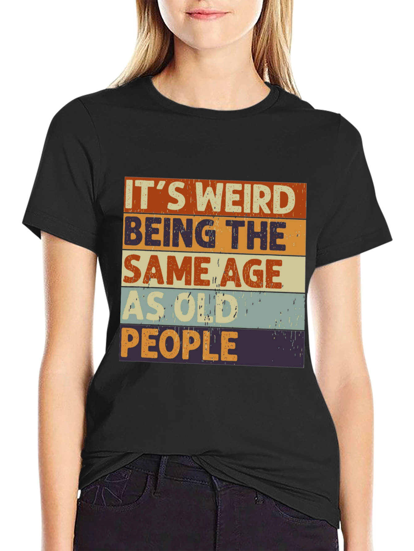 Funny Same Age as Old People Graphic T-Shirt
