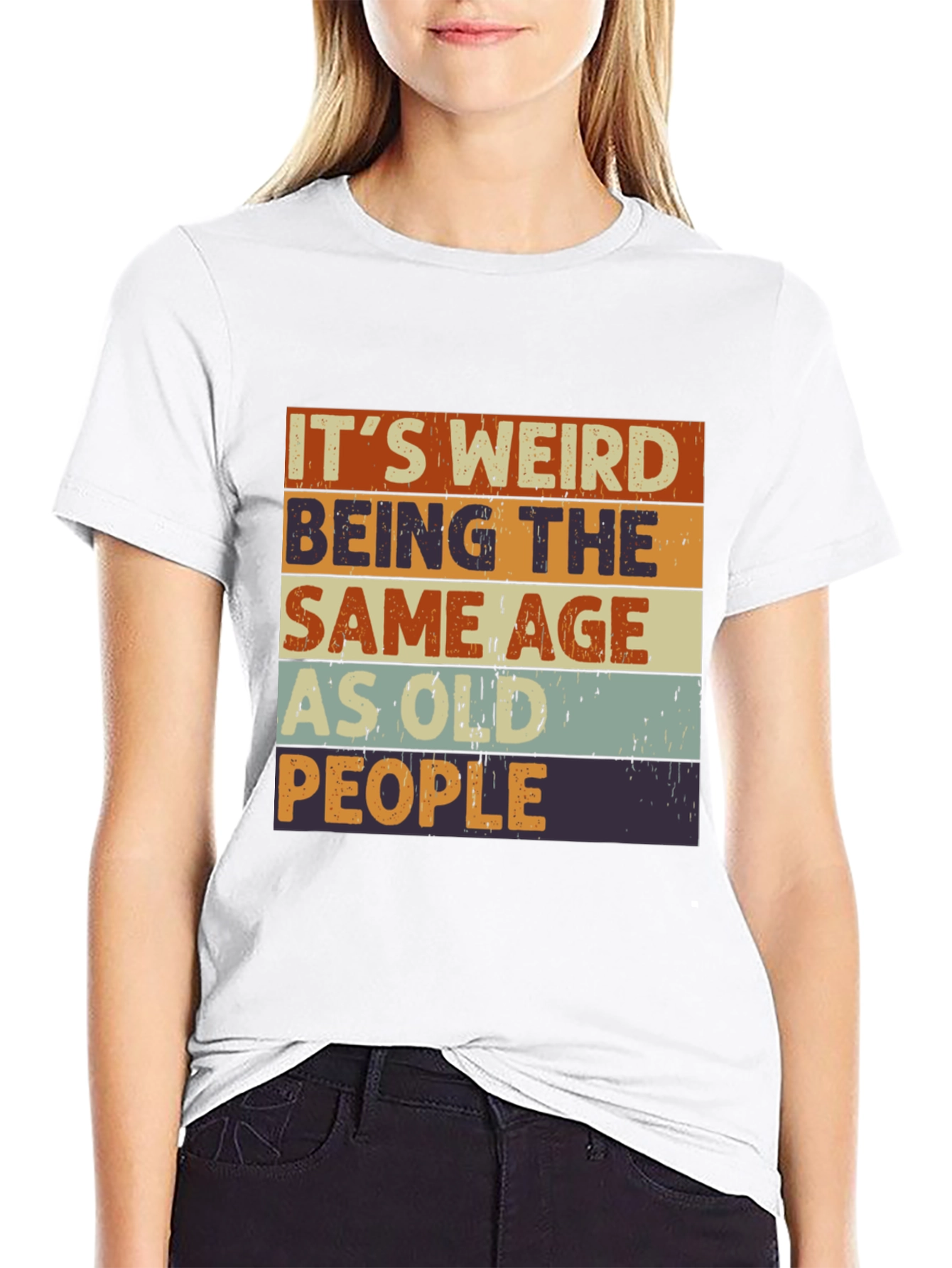 Funny Same Age as Old People Graphic T-Shirt