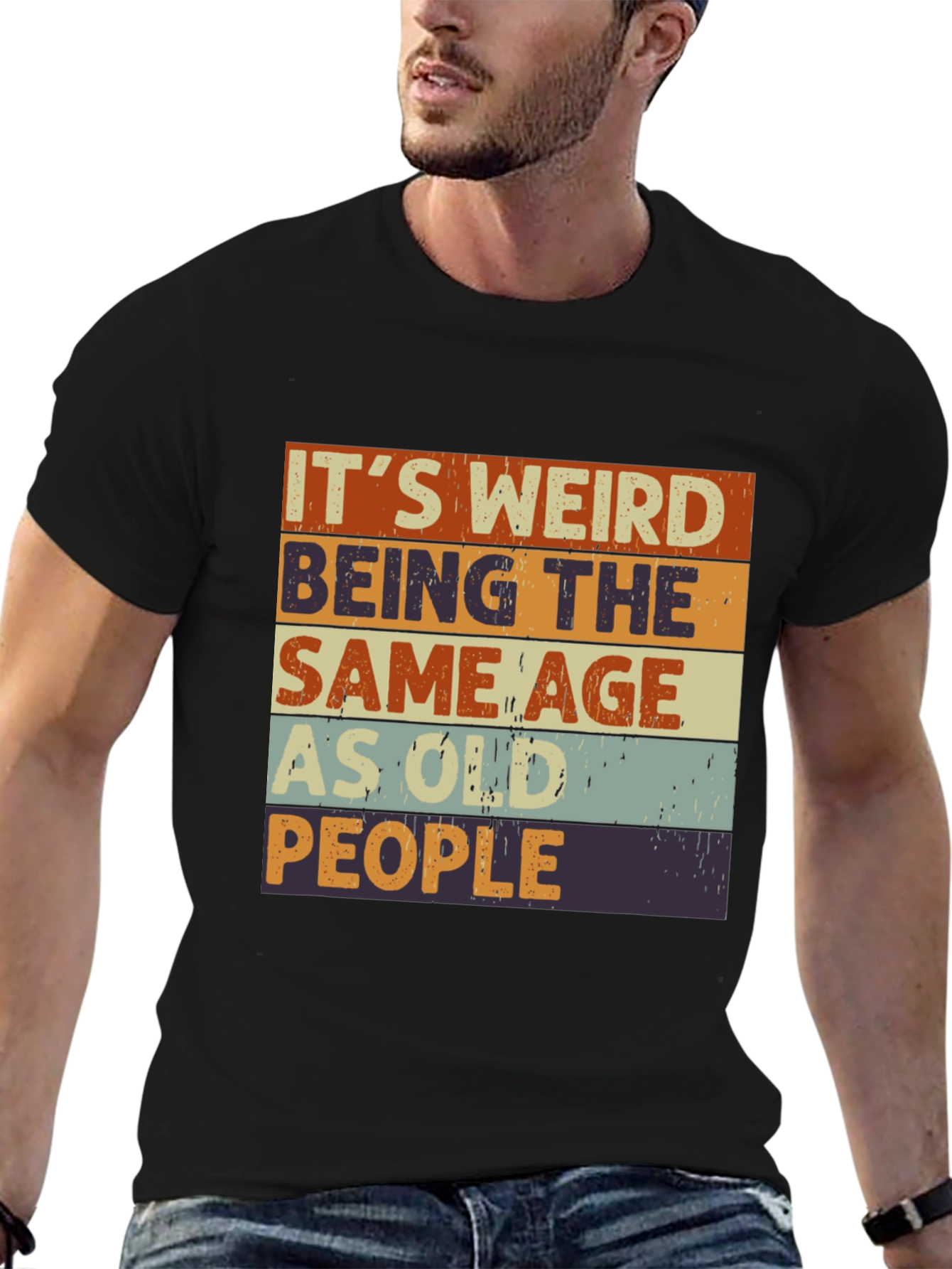 Funny Same Age as Old People Graphic T-Shirt