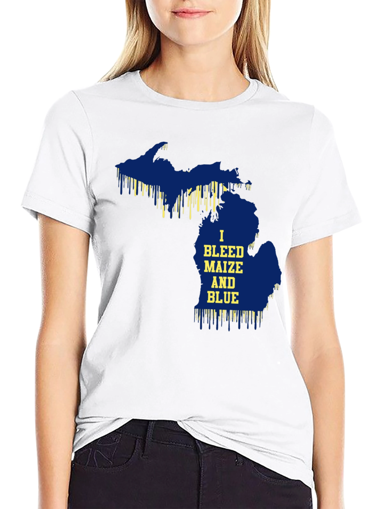 Michigan Maize and Blue Graphic Tee