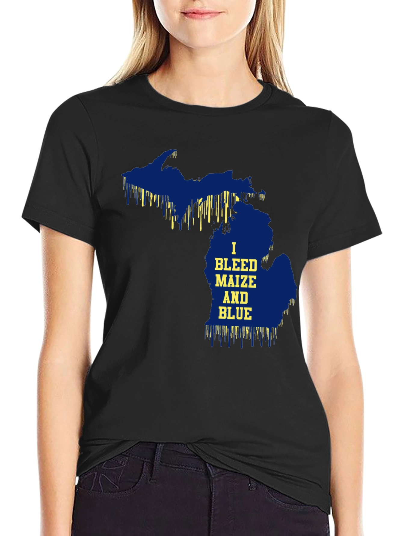 Michigan Maize and Blue Graphic Tee