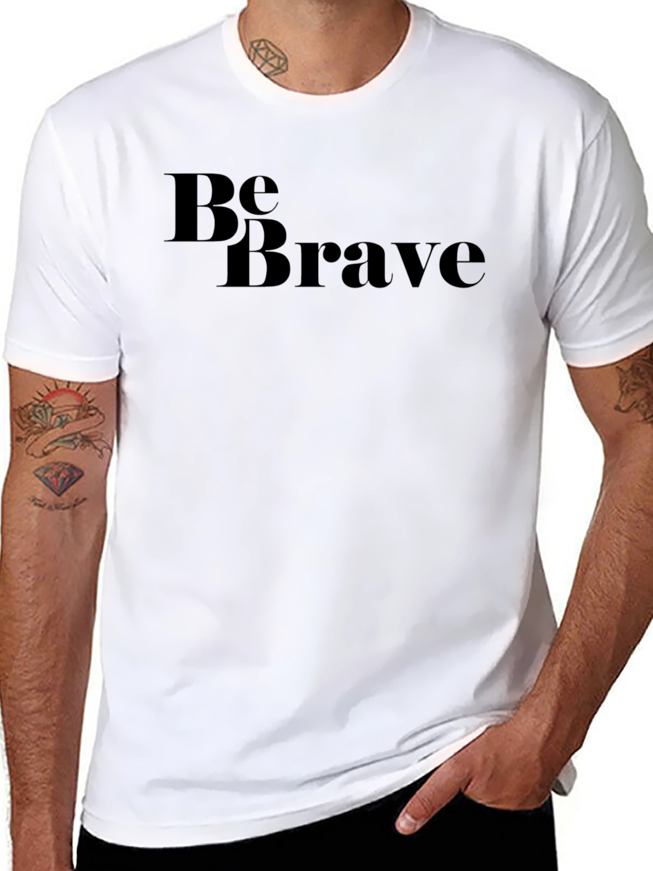 Be Brave Graphic Tee - Stylish Comfort