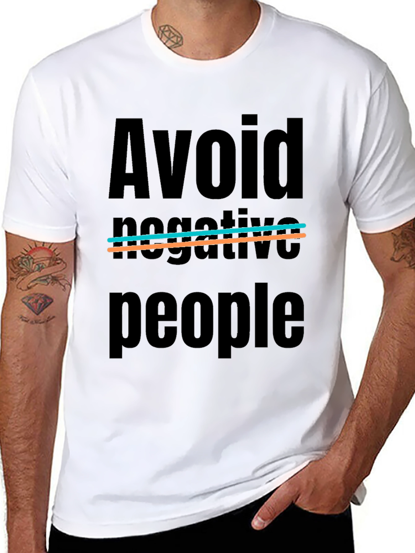 Avoid Negative People Graphic Tee