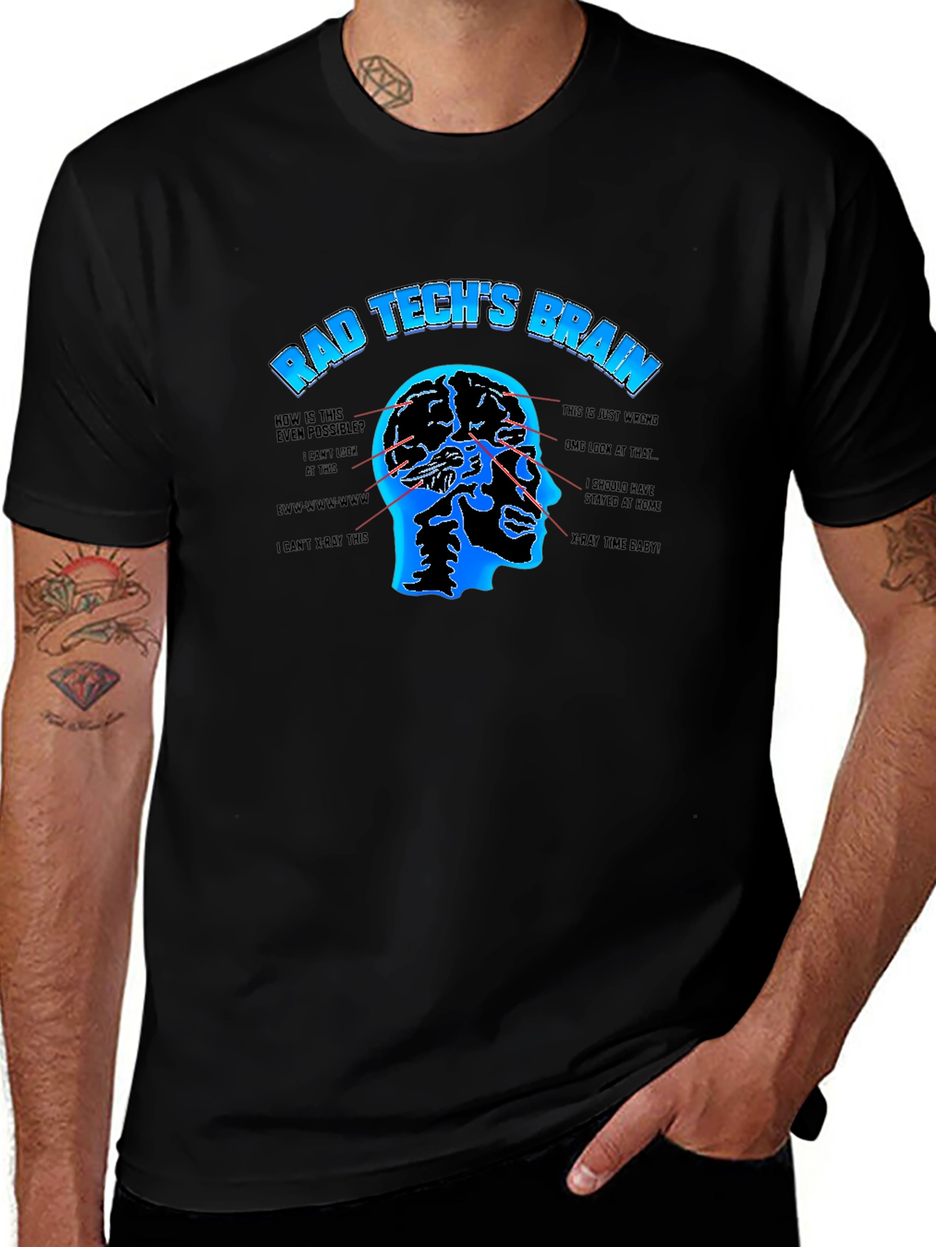 Rad Techs Brain T-Shirt