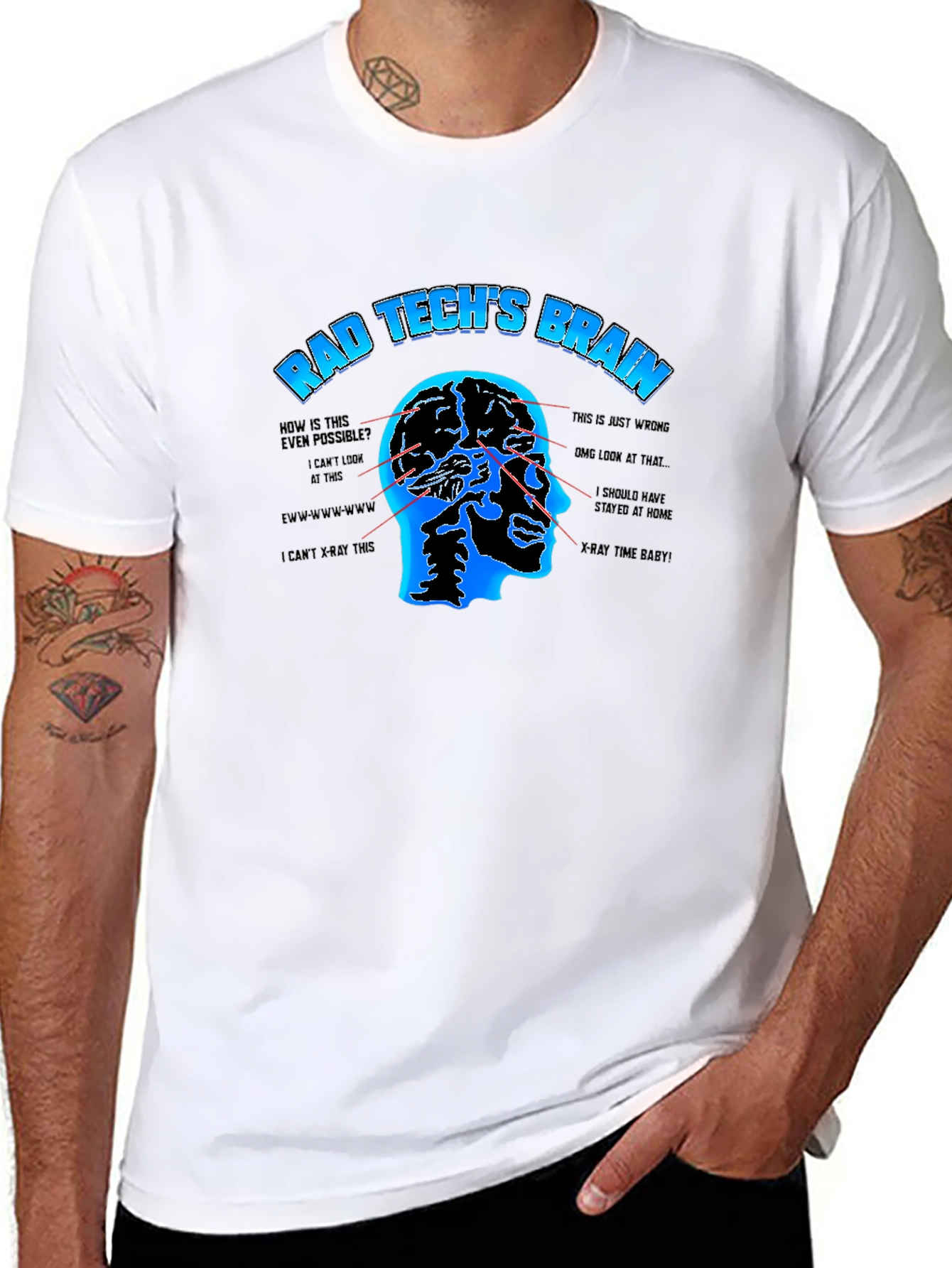 Rad Techs Brain T-Shirt