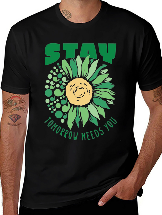 Stay Sunflower Tee: Tomorrow Needs You