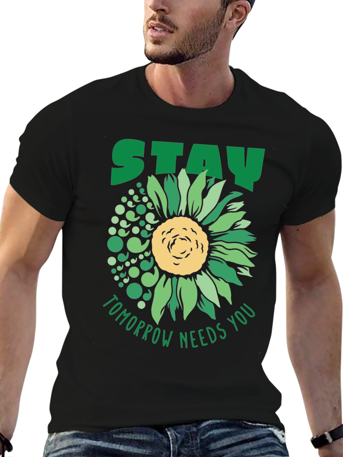 Stay Sunflower Tee: Tomorrow Needs You