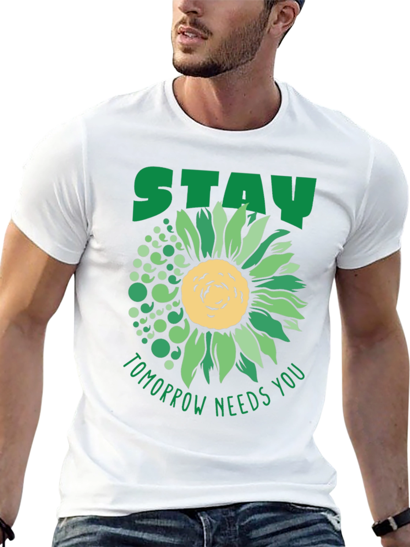 Stay Sunflower Tee: Tomorrow Needs You