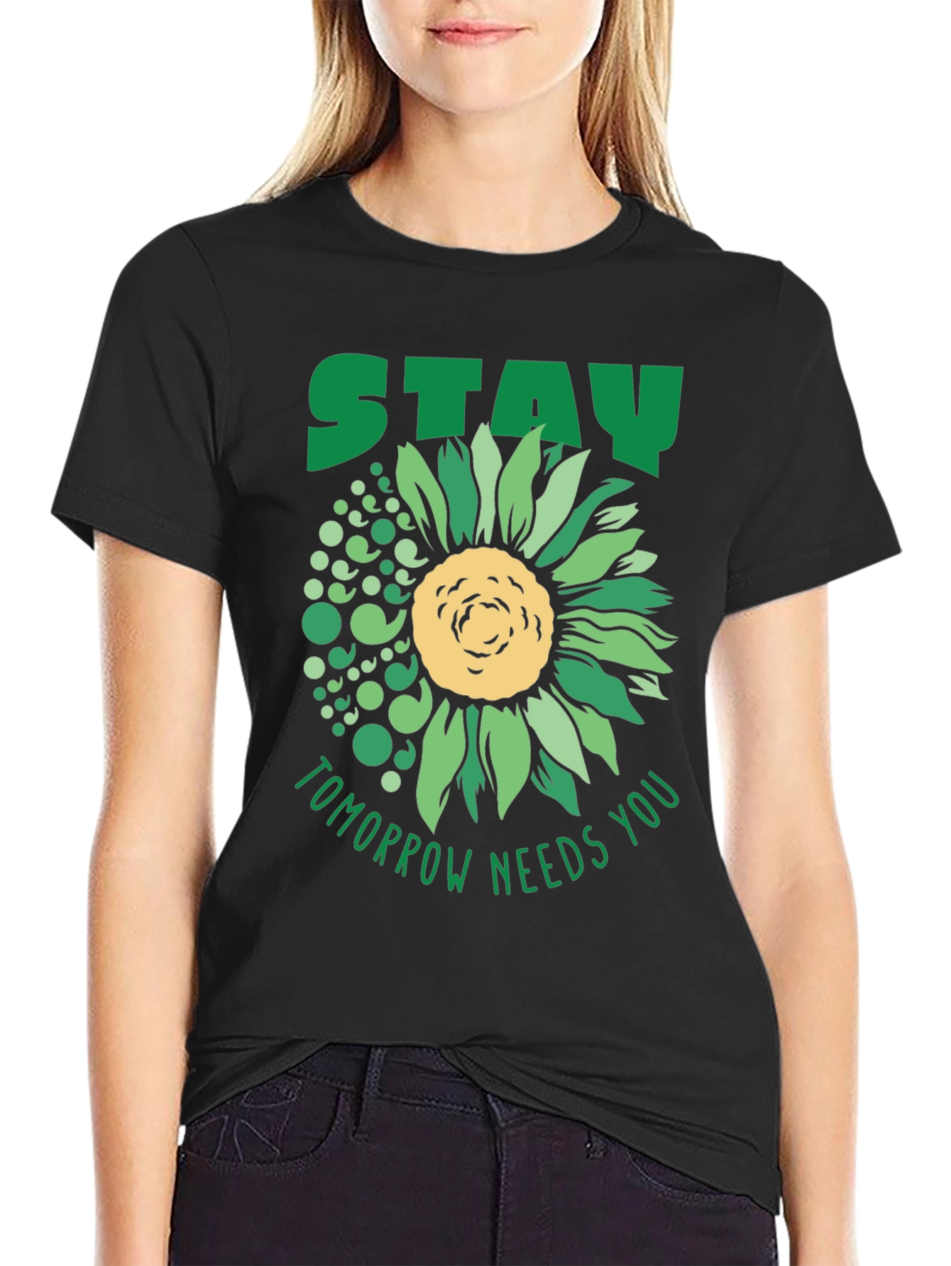 Stay Sunflower Tee: Tomorrow Needs You