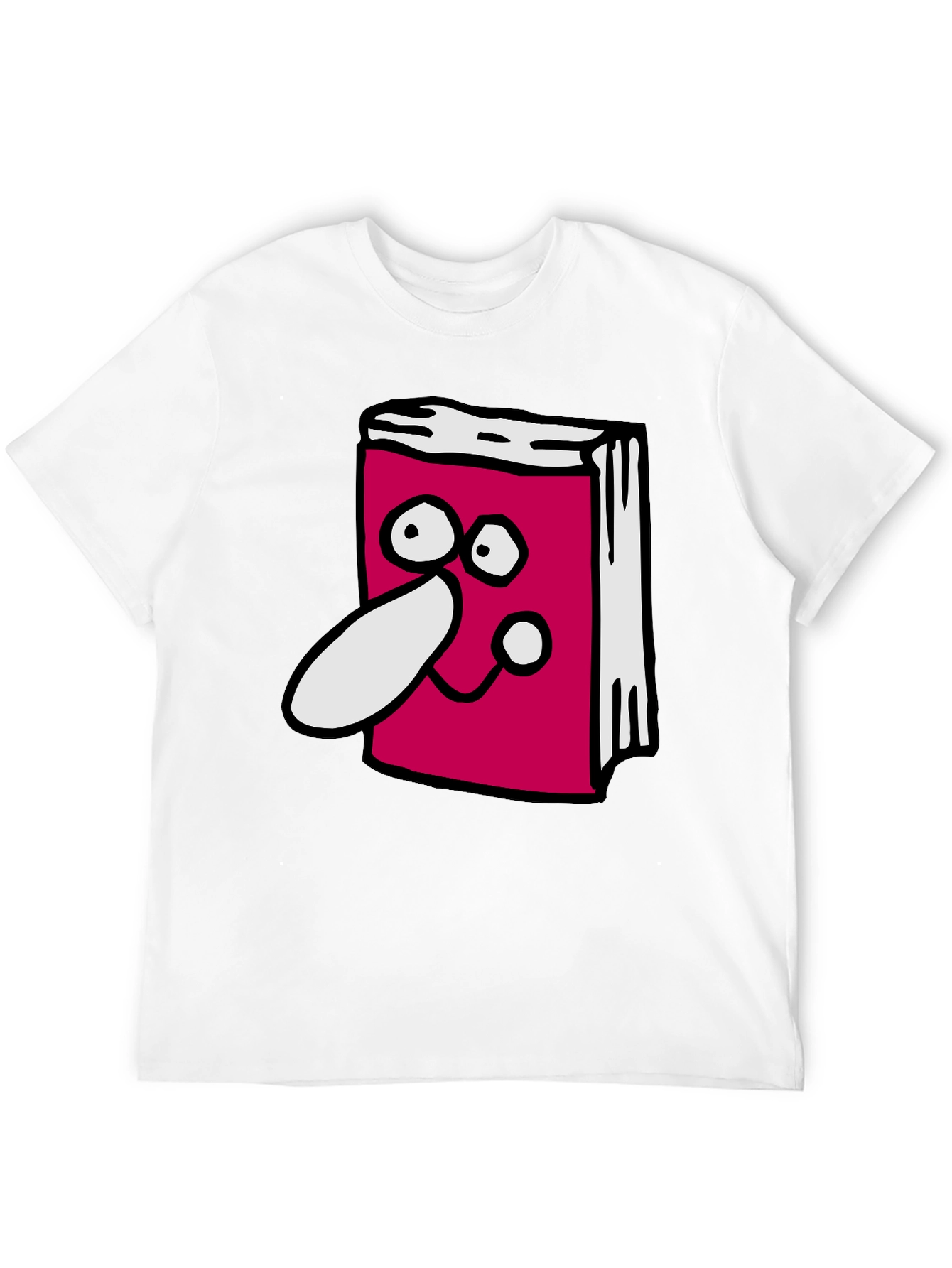 Funny Book Character Black T-Shirt