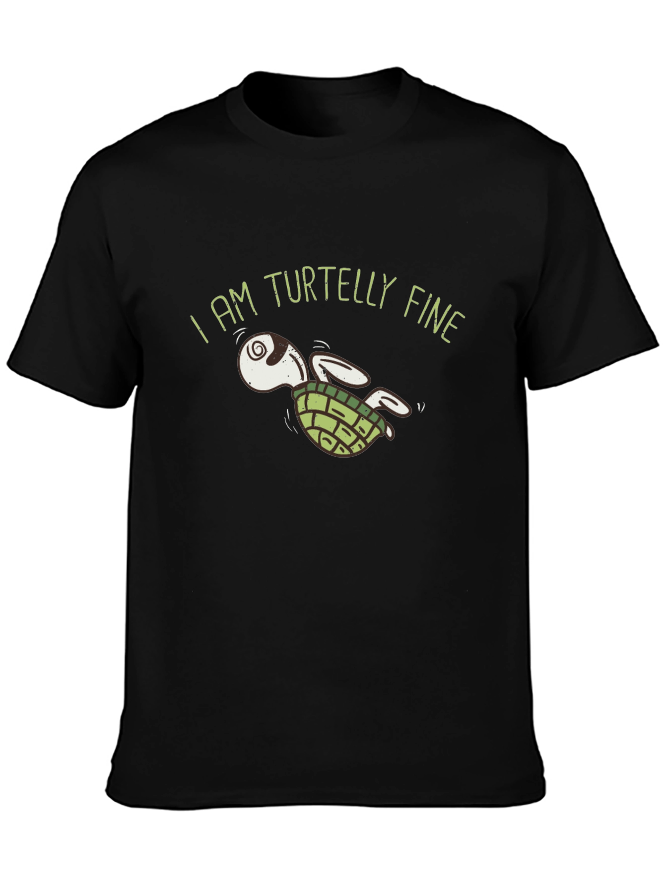 Turtelly Fine Graphic T-Shirt -  Unique Turtle Design