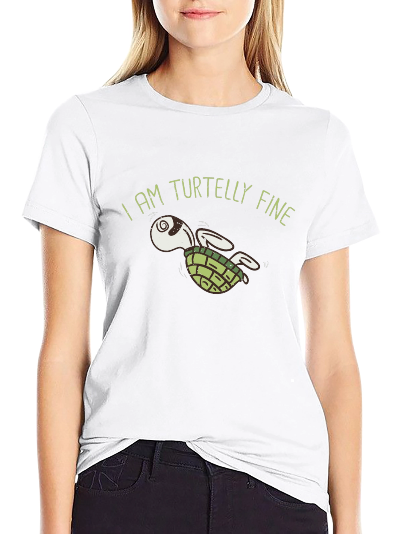 Turtelly Fine Graphic T-Shirt -  Unique Turtle Design