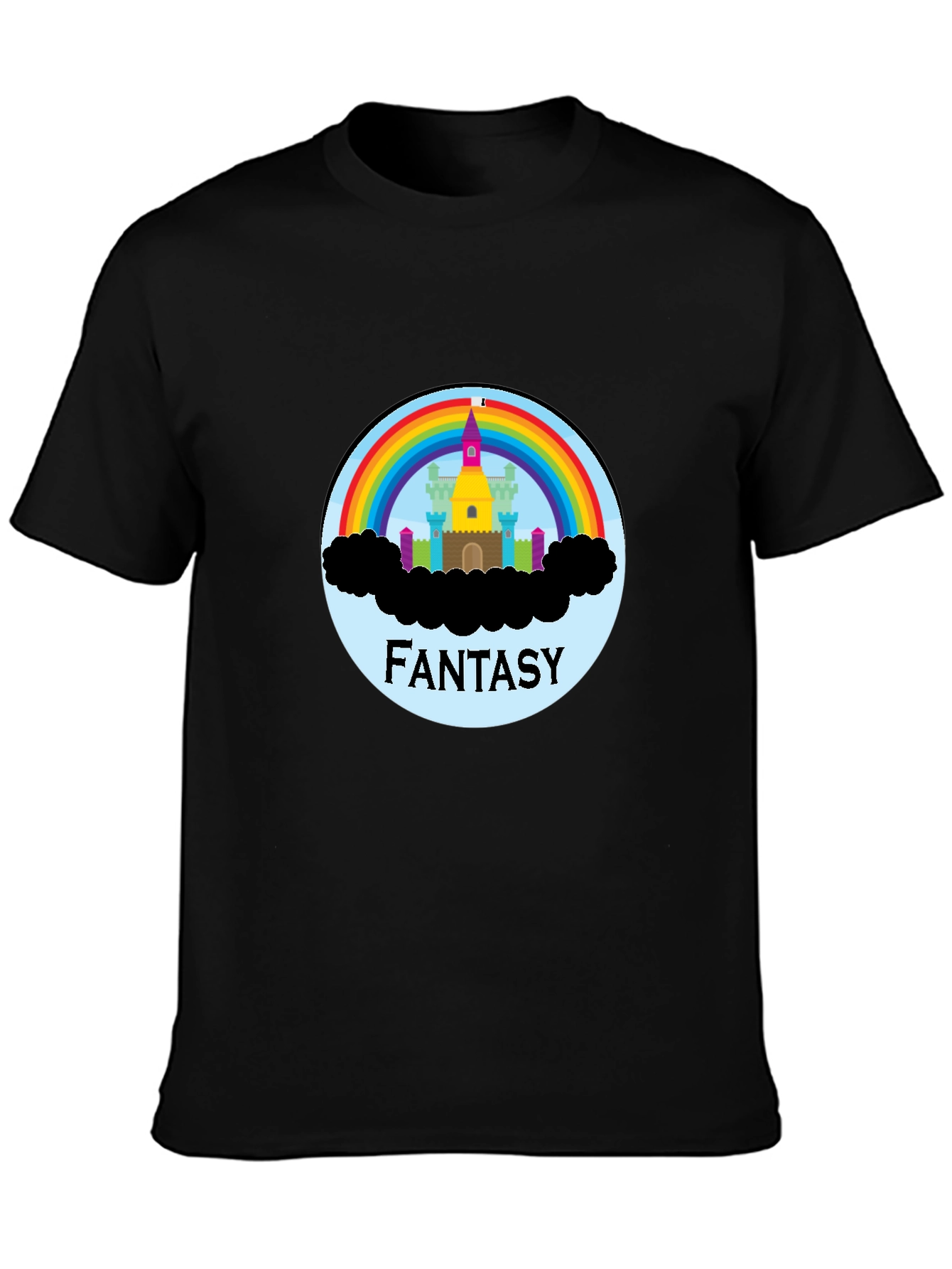 Fantasy Rainbow Castle Graphic Tee