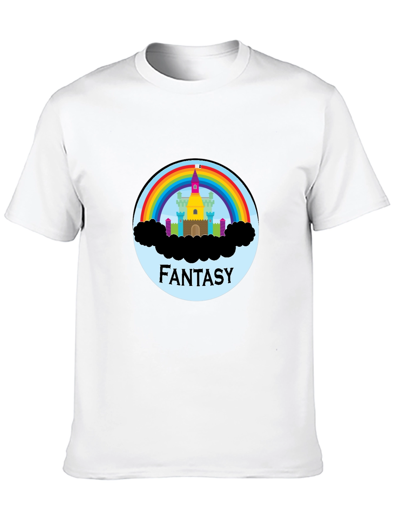 Fantasy Rainbow Castle Graphic Tee